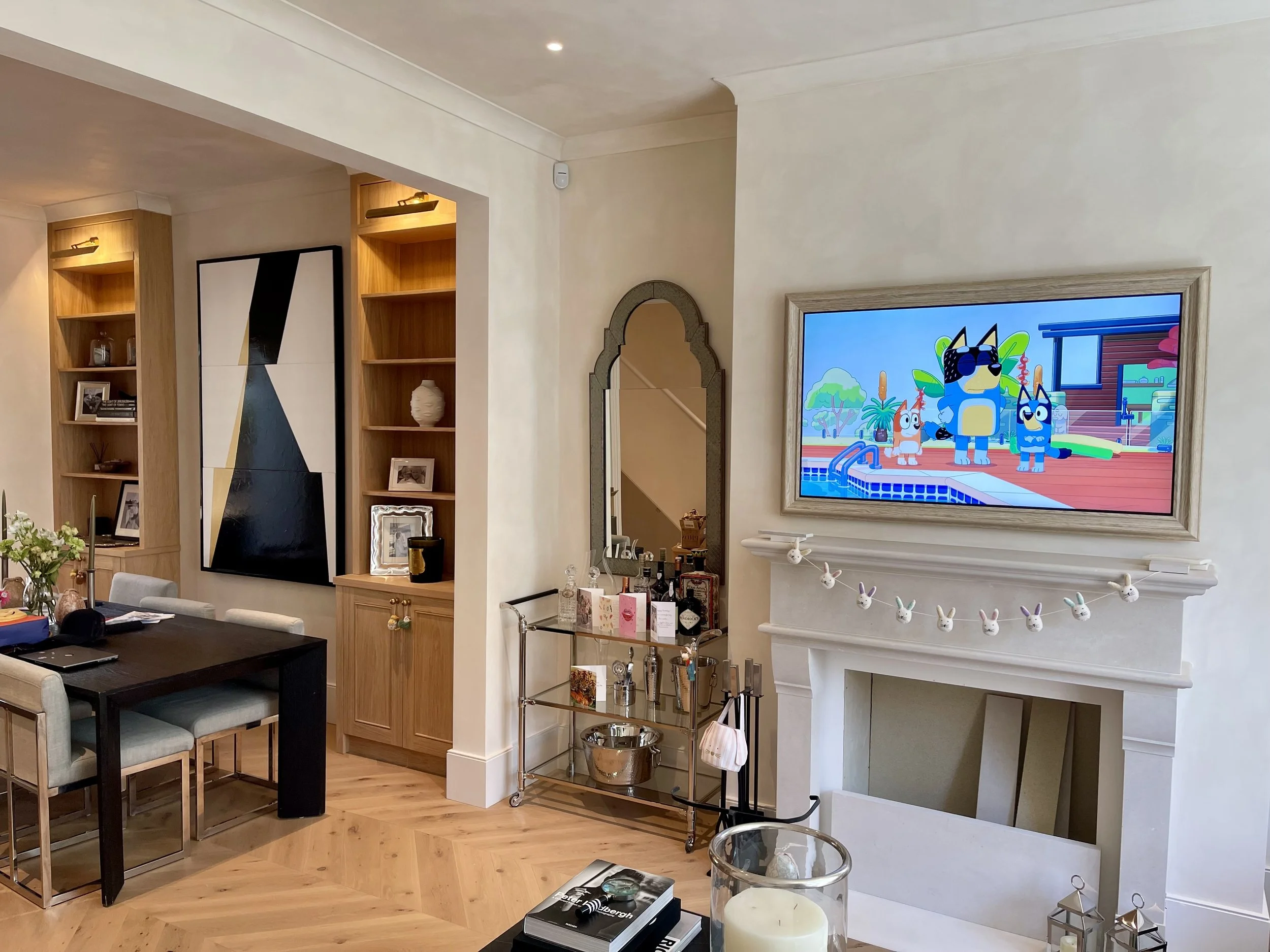 Samsung Frame TV with custom bezel