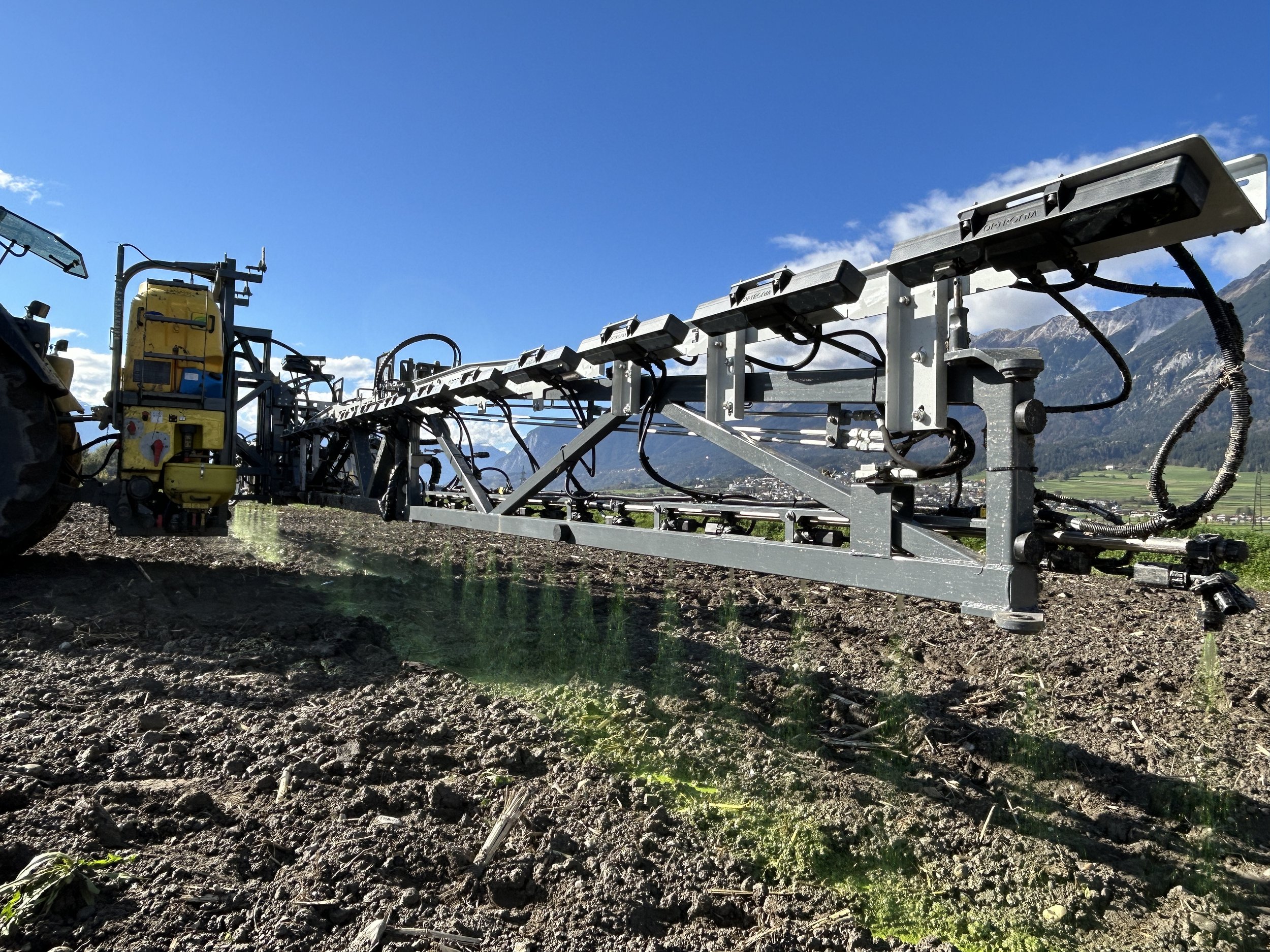 Spray Logics's sensor system on a boom