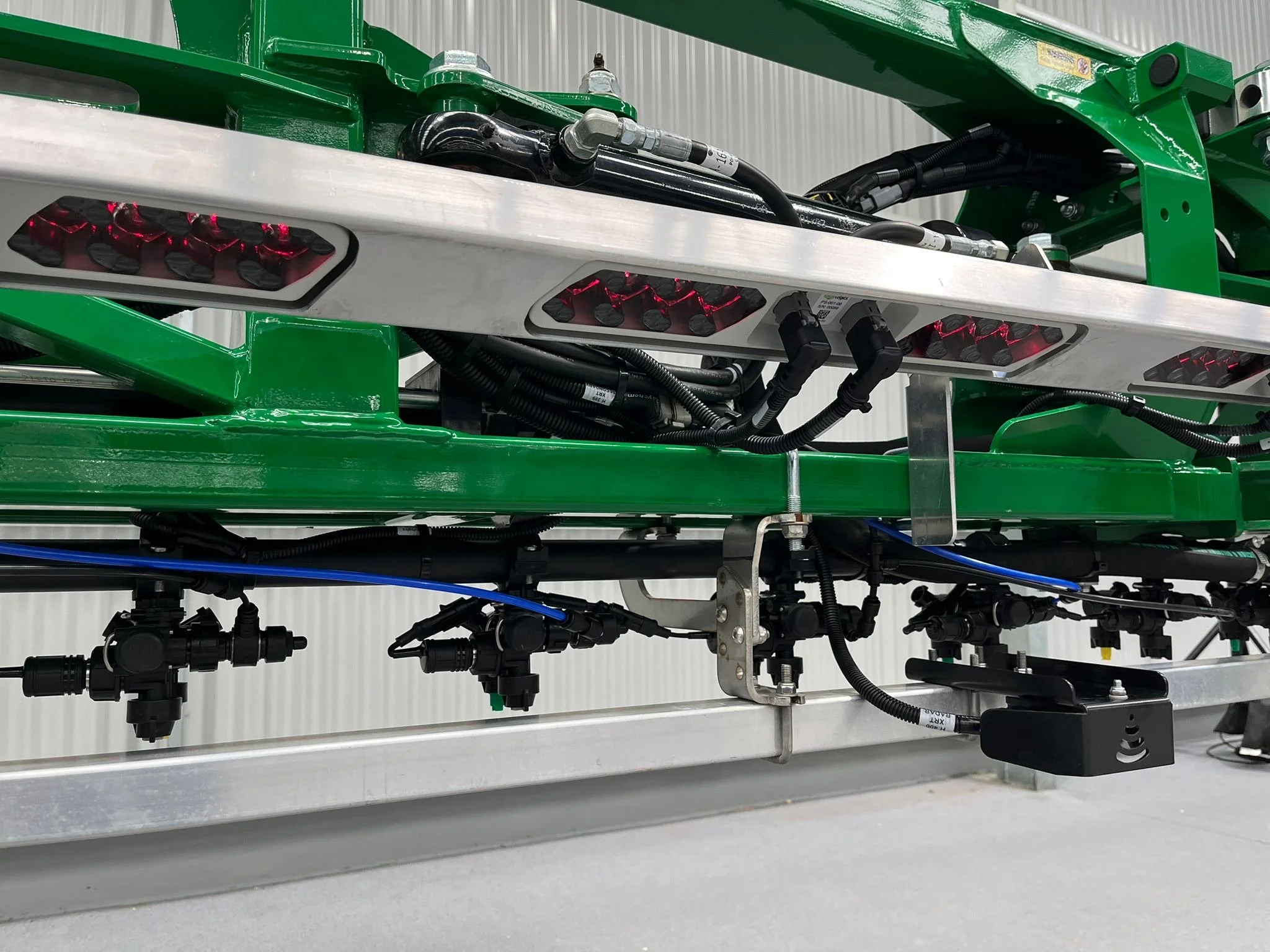 Multispectral sensor system on agricultural machinery