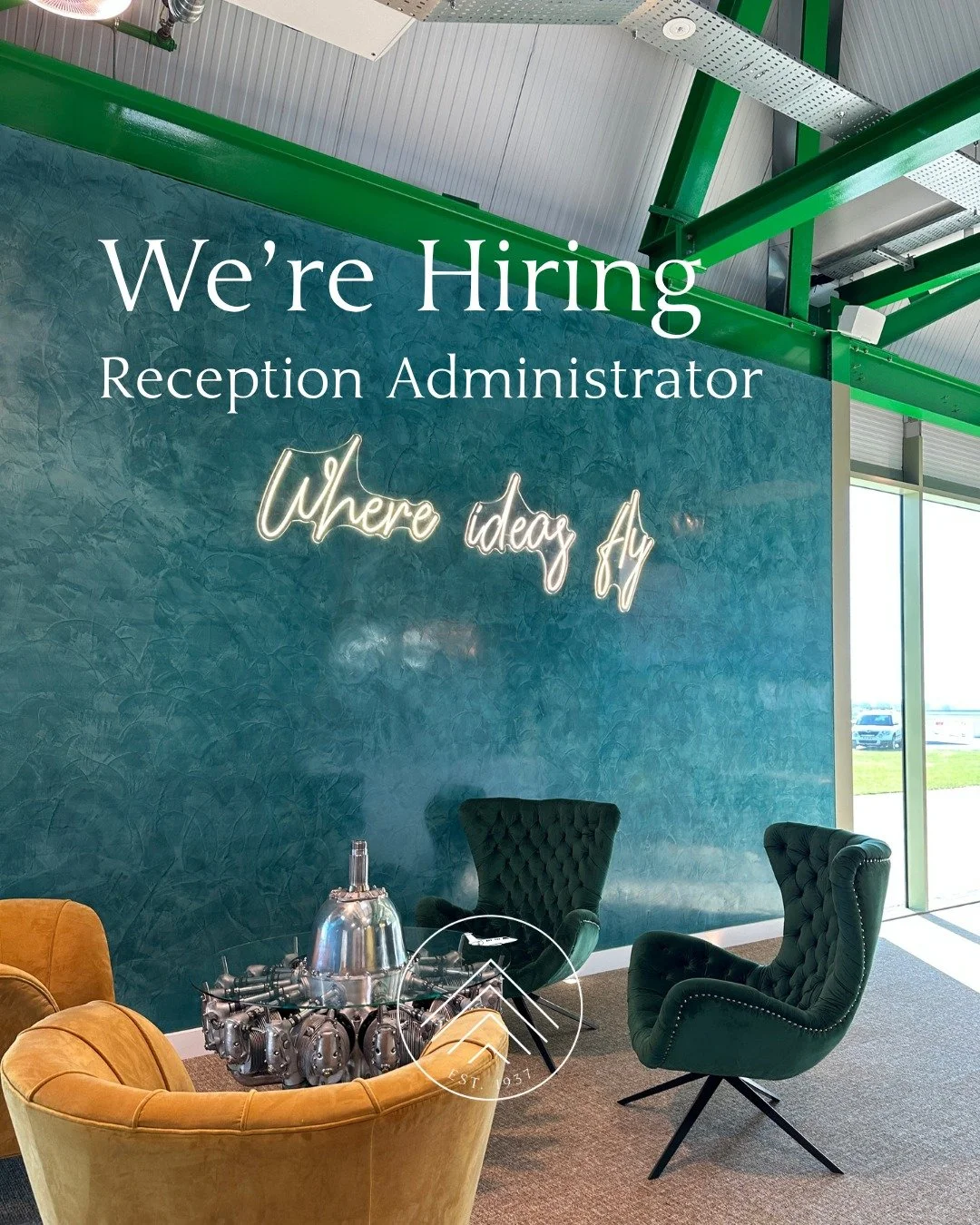 WE'RE HIRING ✨

Here at Leeds East Airport, we are looking for a Reception Administrator to support weekend work and provide holiday cover.

This is a key front-of-house role, welcoming visitors, supporting tenants and helping keep day-to-day operati