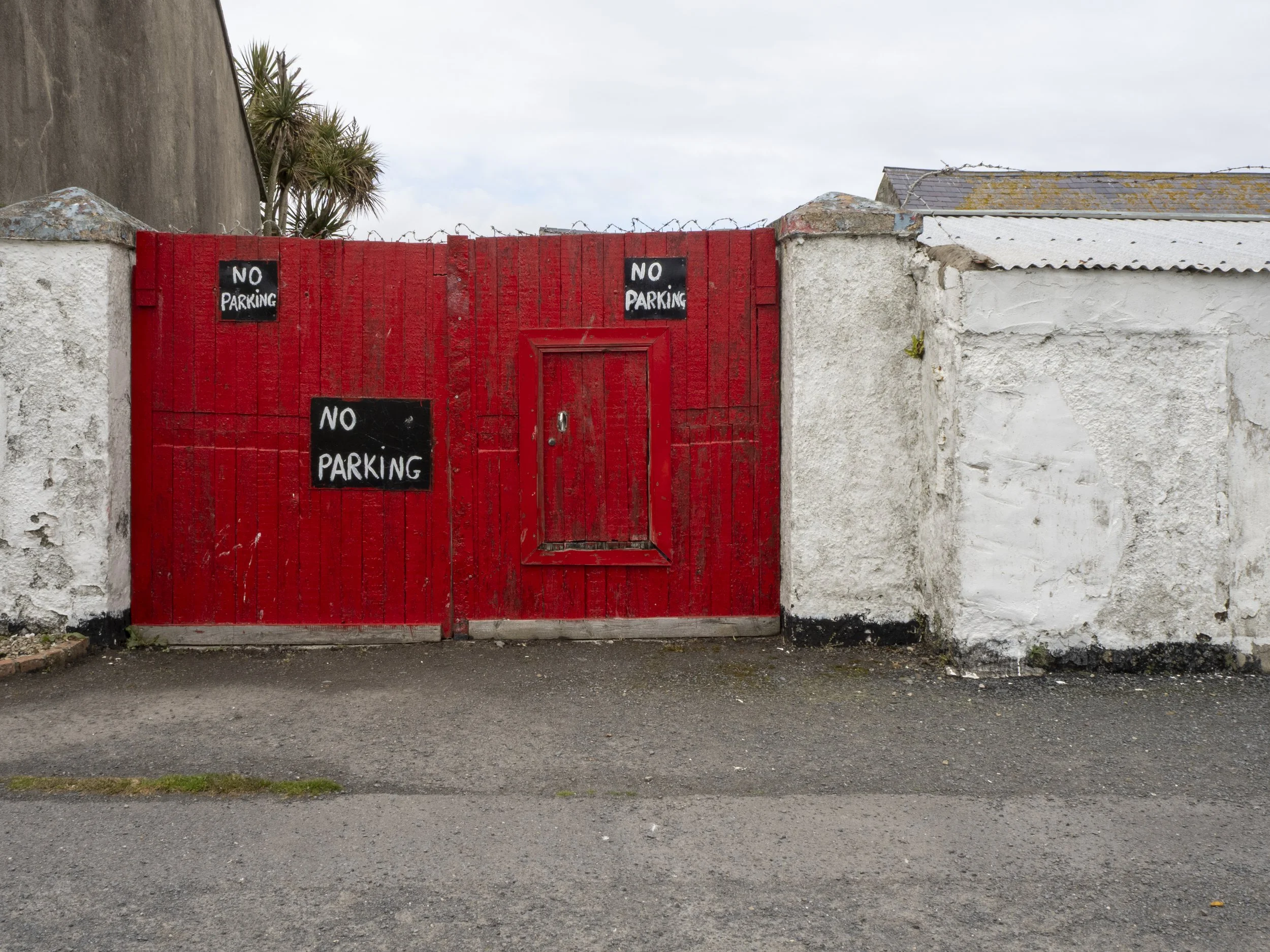 no parking red door.jpg