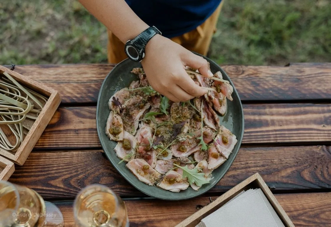 Tataki de veau pour événement professionnel, de famille, anniversaire, mariage, baptême, soirée d'entreprise