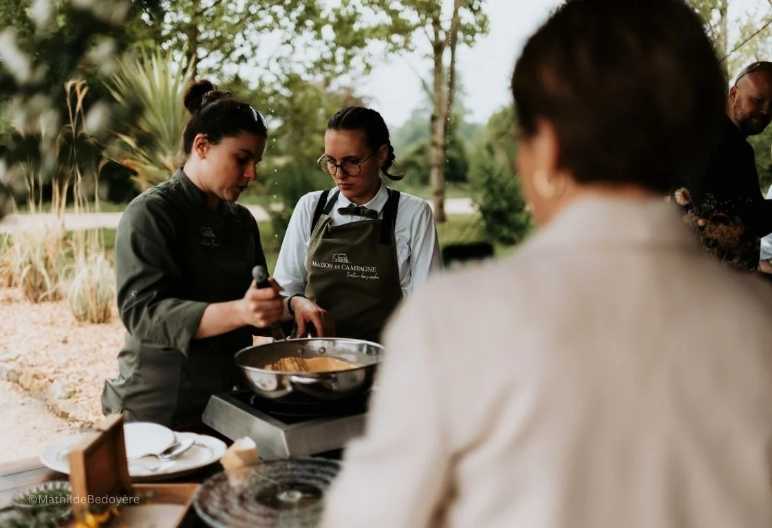Atelier œuf brouillé traiteur évènementiel