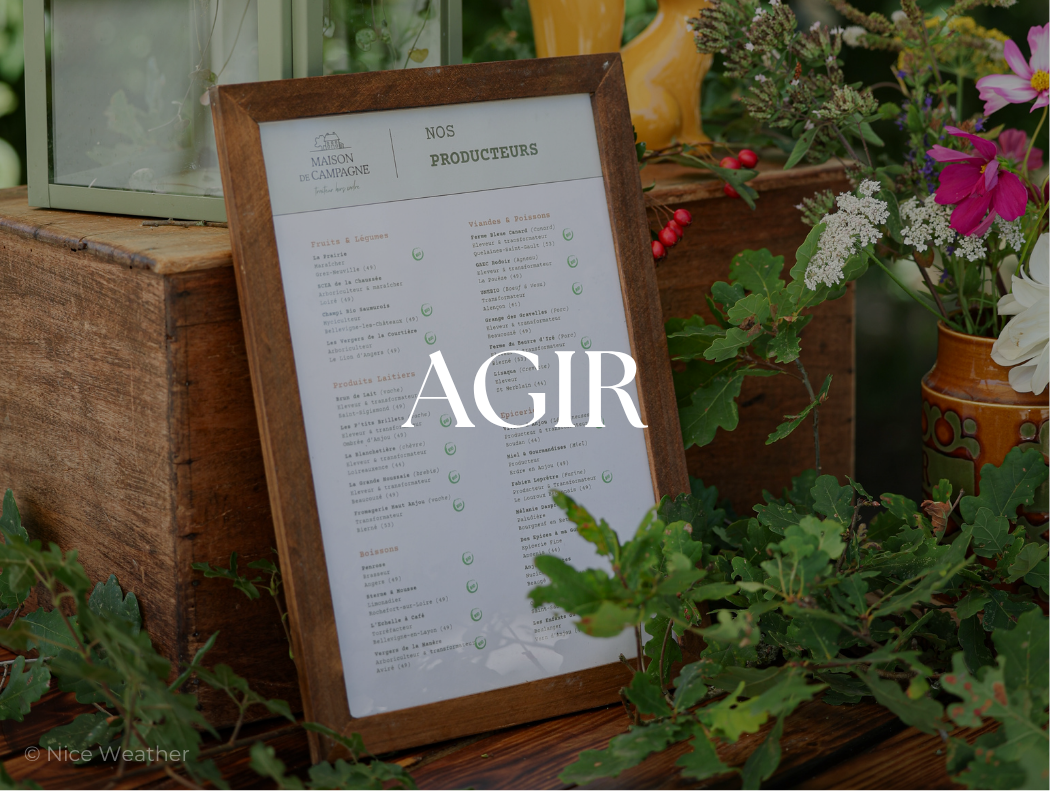 Prestation haut de Gamme avec des produits locaux de qualité écoresponsable