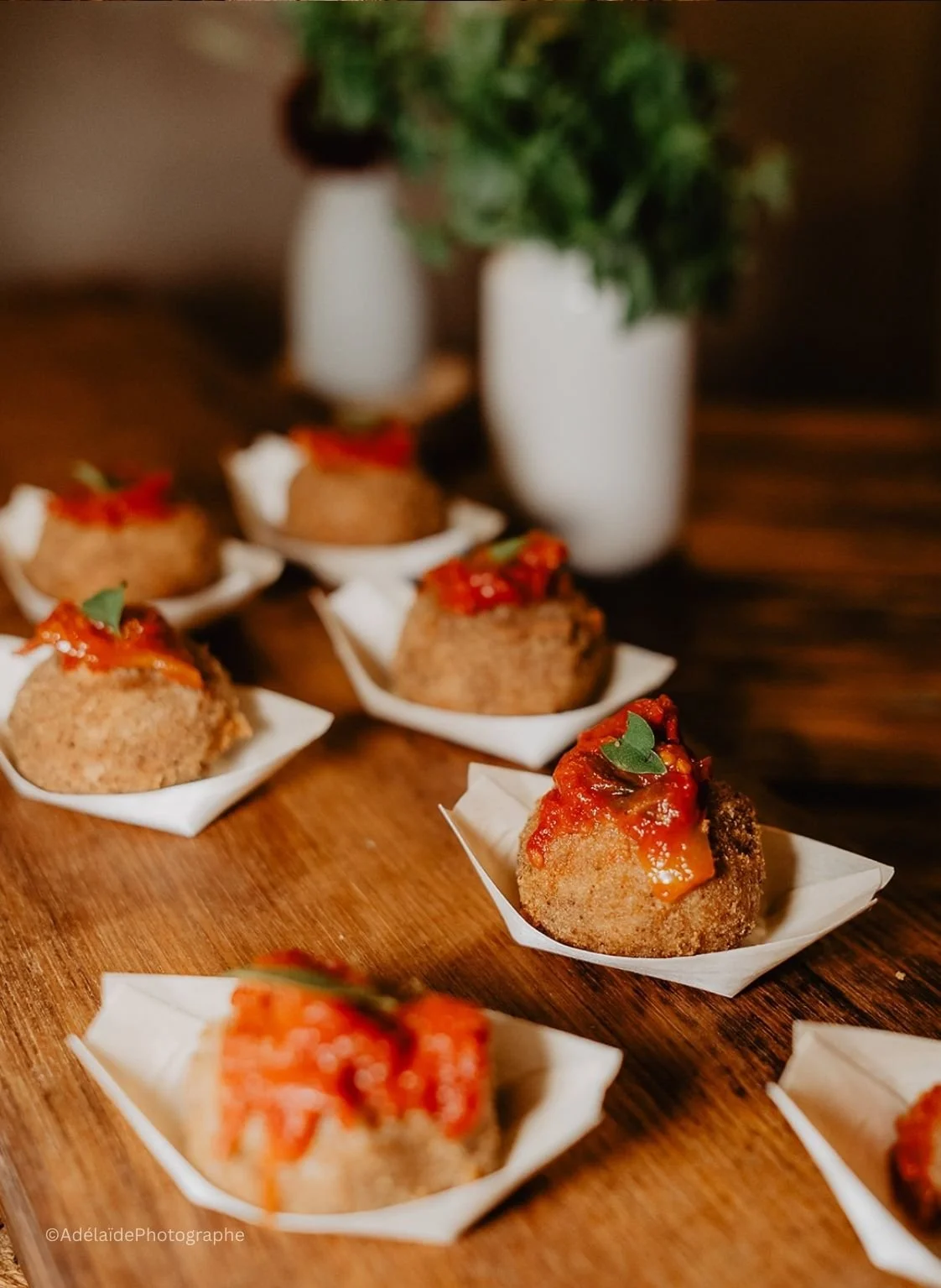 Arancinis concassé de tomates Mozzarella