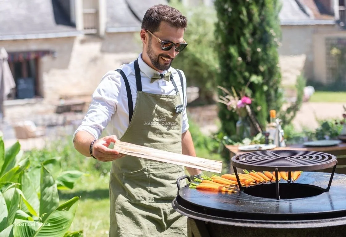 Carotte cuite au brasero