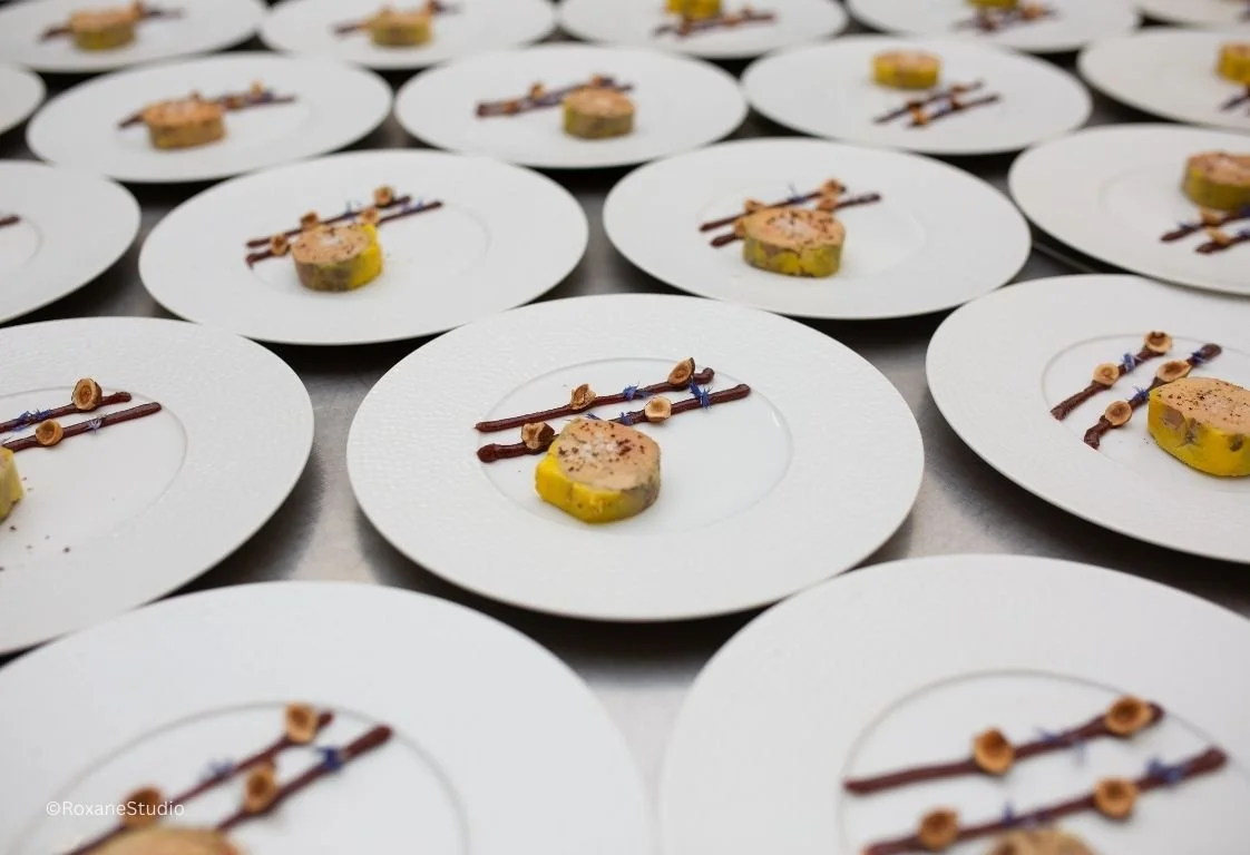 Foie Gras servi à l'assiette pour mariage_anniversaire_événement privé 