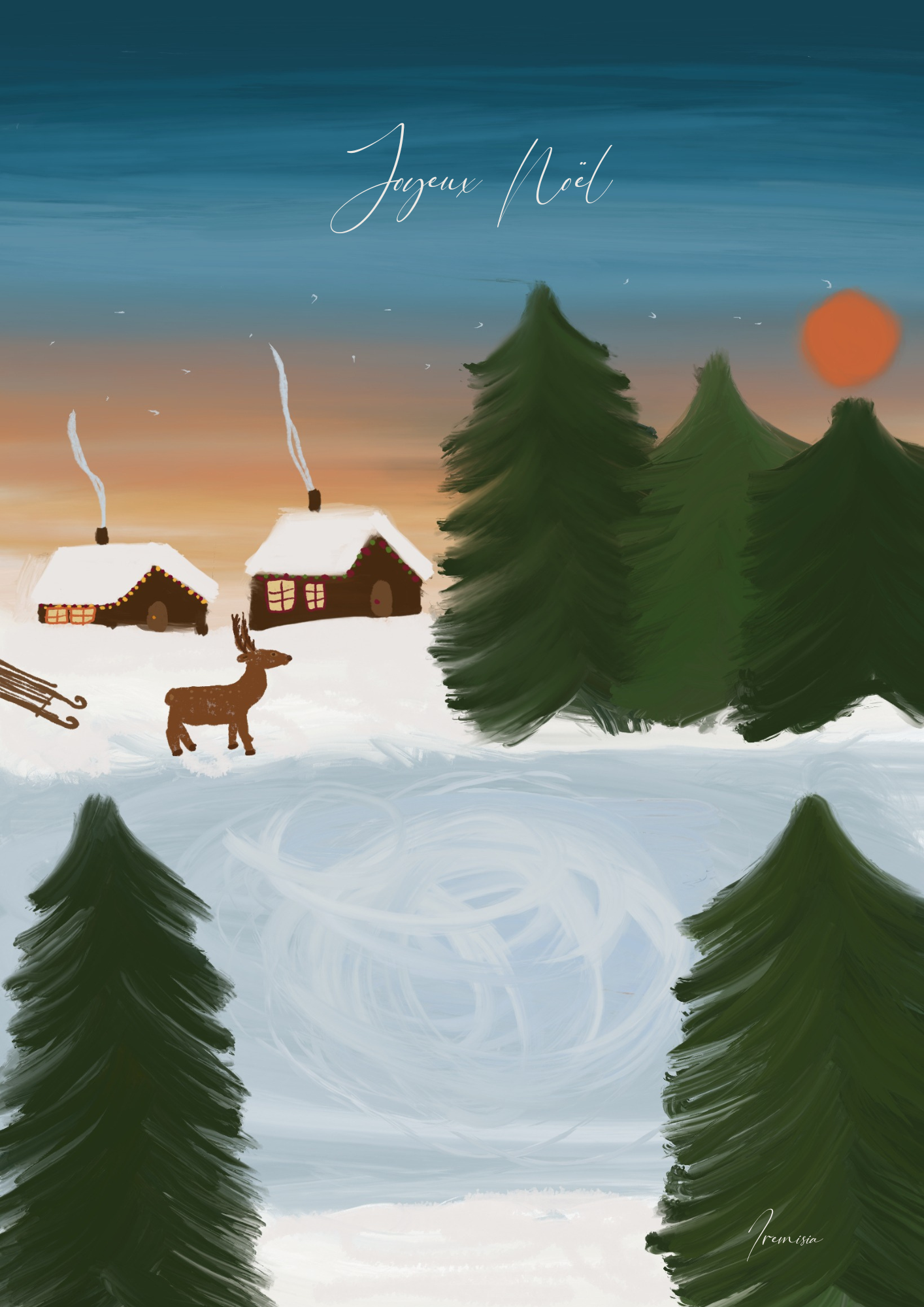 Affiche Le souffle enchanté de Noël