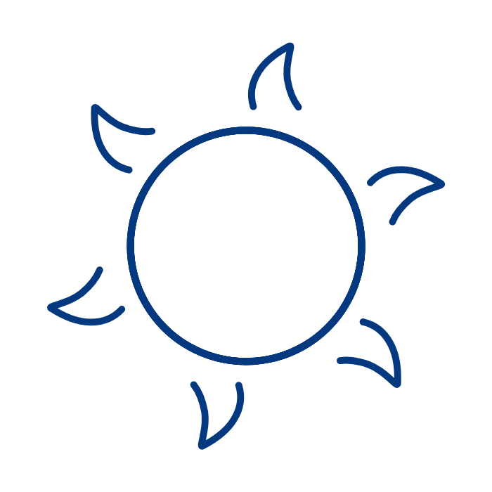 Sun hand drawn image