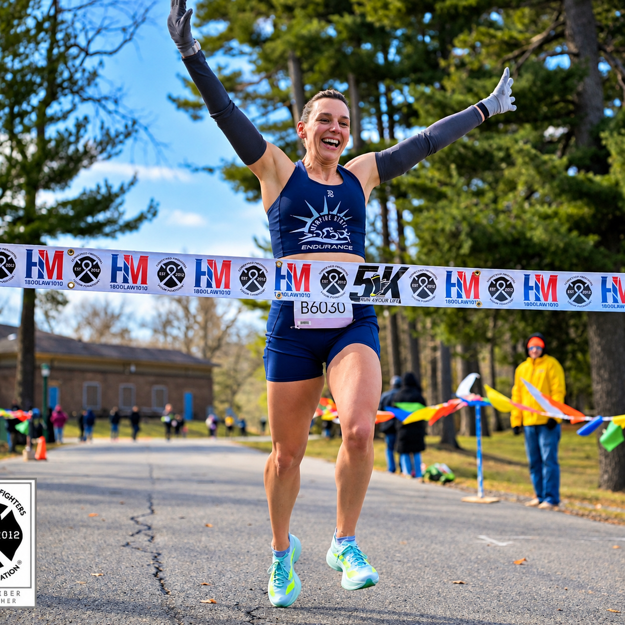 Empire State Endurance Athlete winning a local road race.