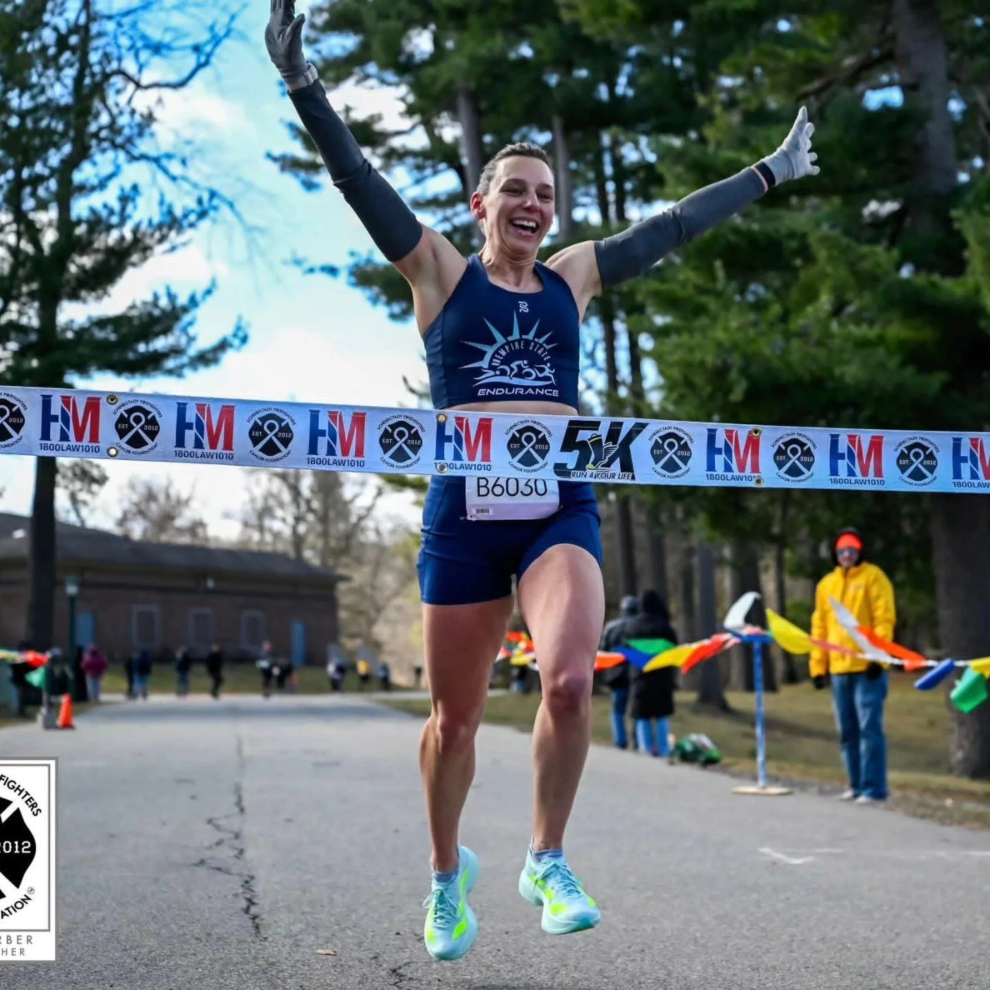 Empire State Endurance Athlete winning a running race