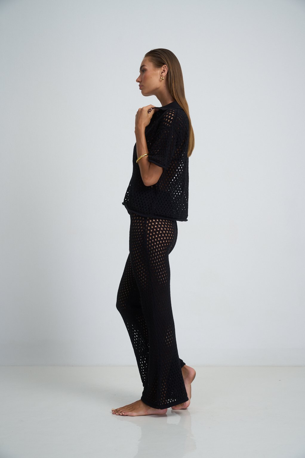 Juanita Black Knit Two Piece