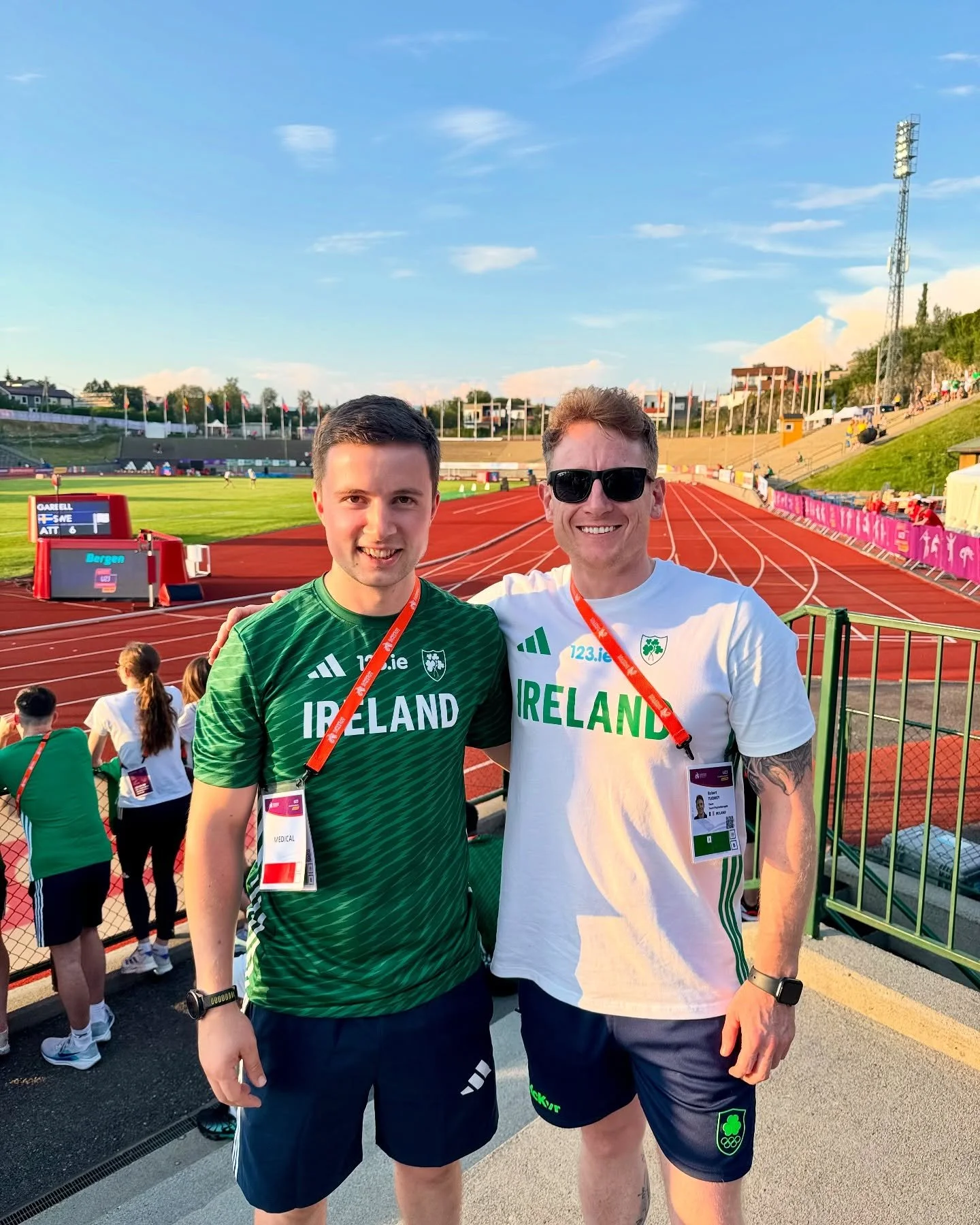 Just back from a great week spent in Bergen Norway 🇳🇴 working with @athleticsirelandofficial at the U23 European Championship. Excellent performances all round from all the Irish athletes and the team came home with 5 medals 🏅 #physio #athletics #
