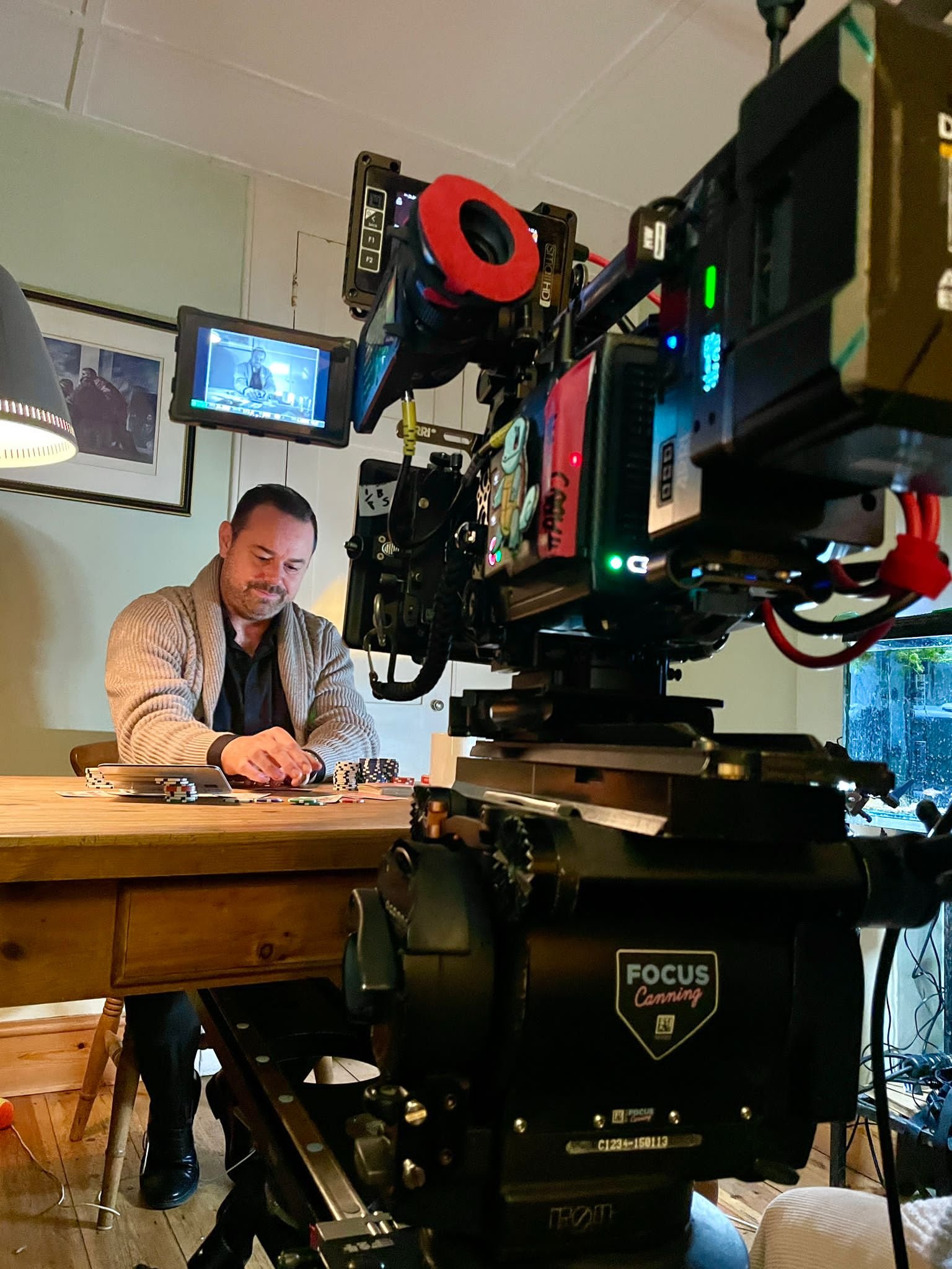 Danny Dyer on set of 'The Eternal Words of a Dead Verse'