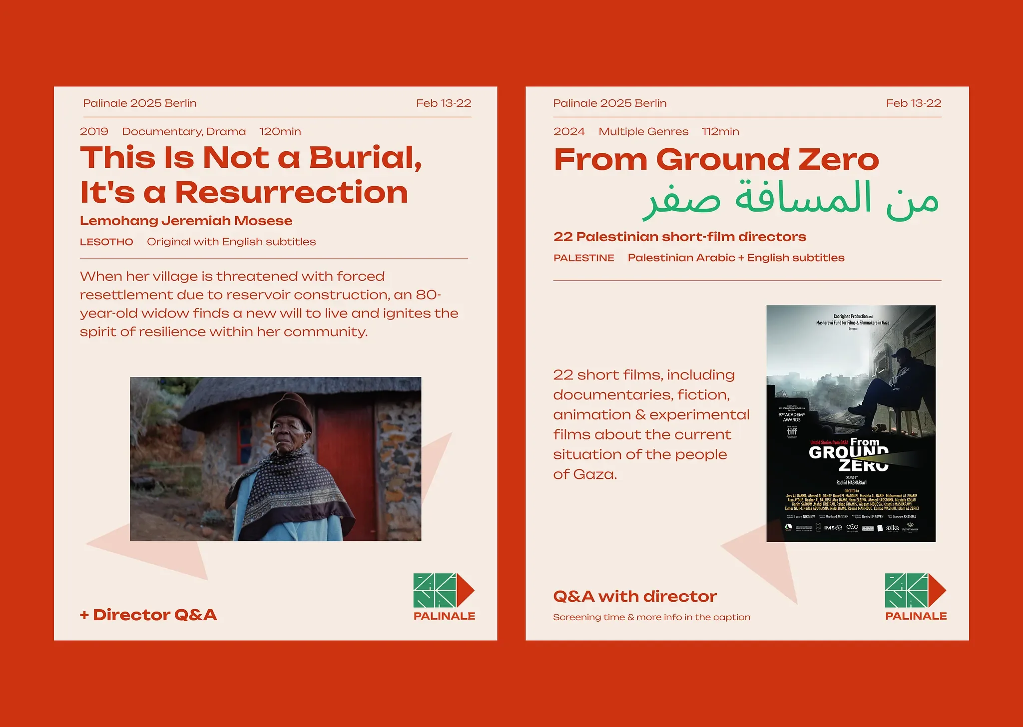 LOGO | BRAND | SOCIAL MEDIA | POSTER DESIGN | TICKET DESIGN | ARABIC x GERMAN | FILM FESTIVAL BERLIN