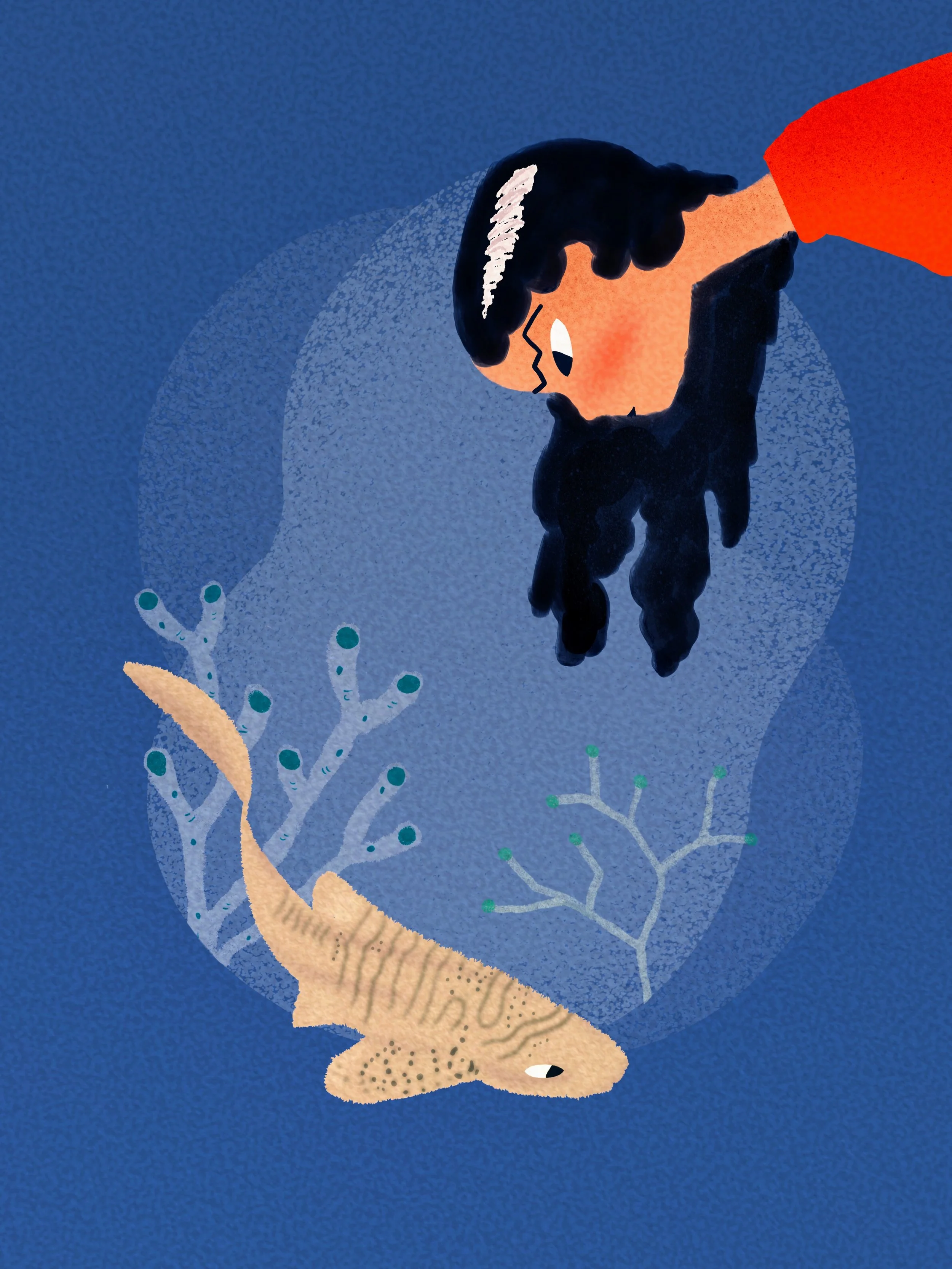 OCEAN LIFE SPOT ILLUSTRATION