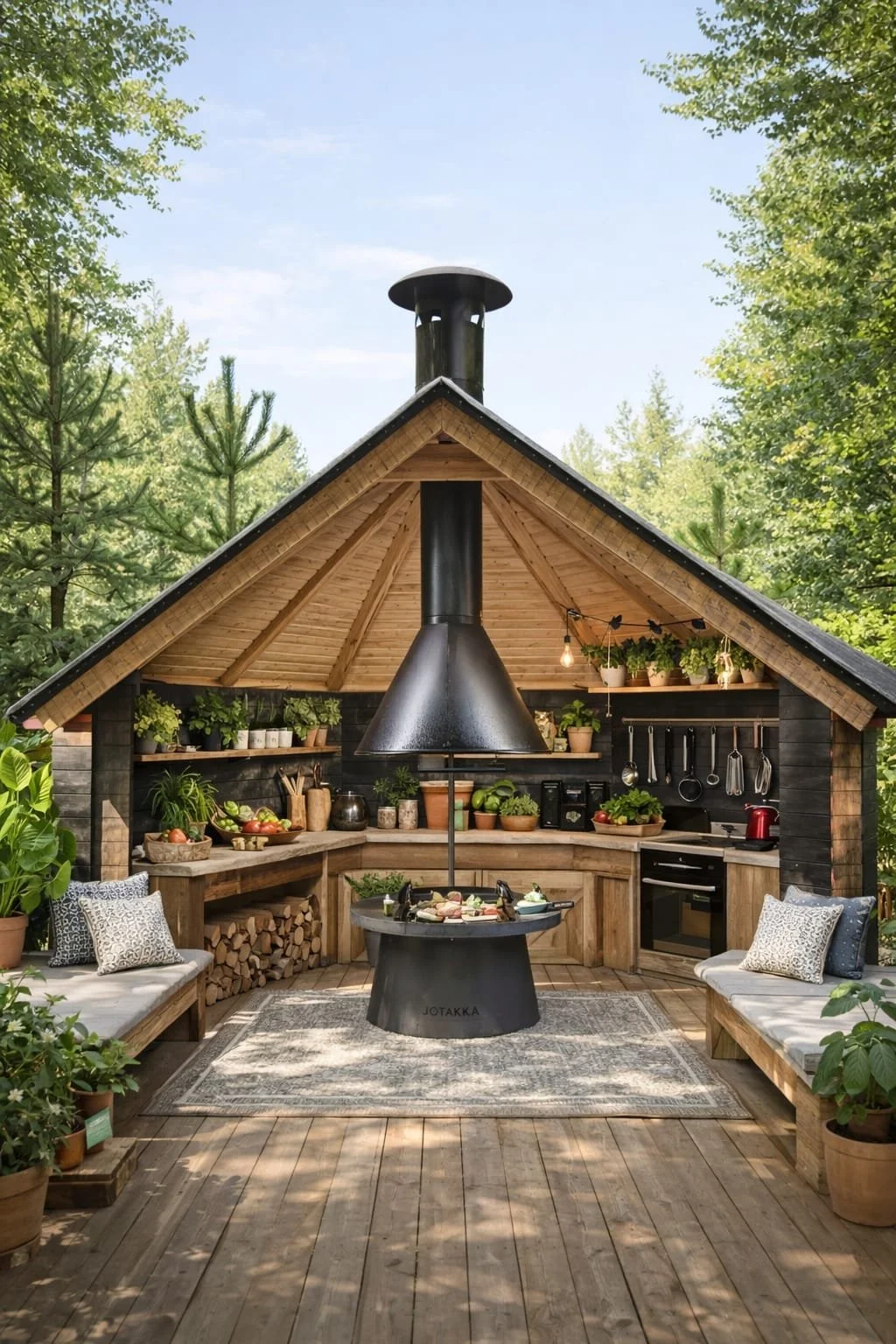 Laavusta kesäkeittiö