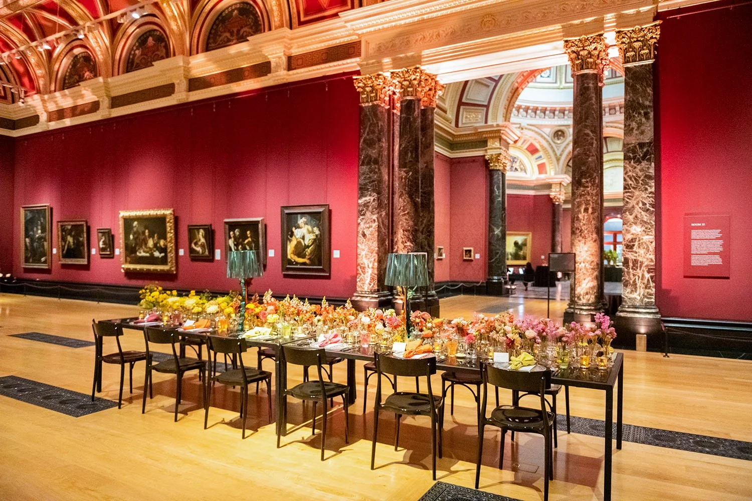 National Portrait gallery event set up