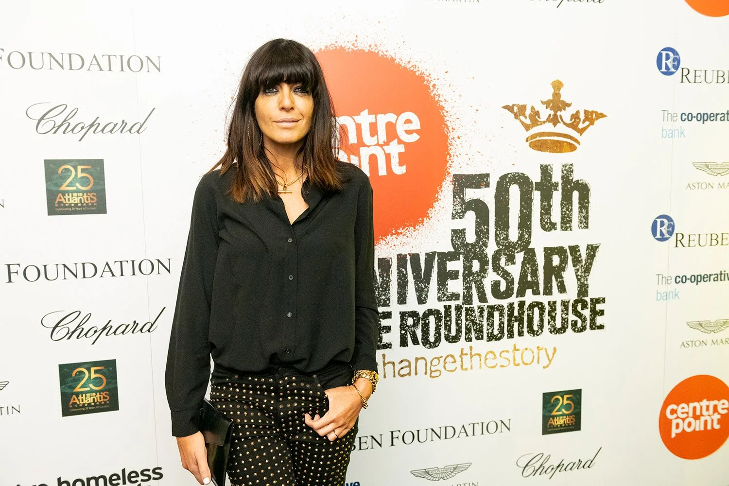 Consistent high-quality results every time - TV presenter Claudia Winkleman arrives onto the red carpet of the 50th Anniversary event