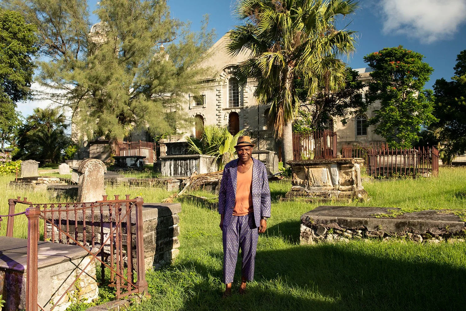 Producer, Bob Foster, shot at St John's Cathedral