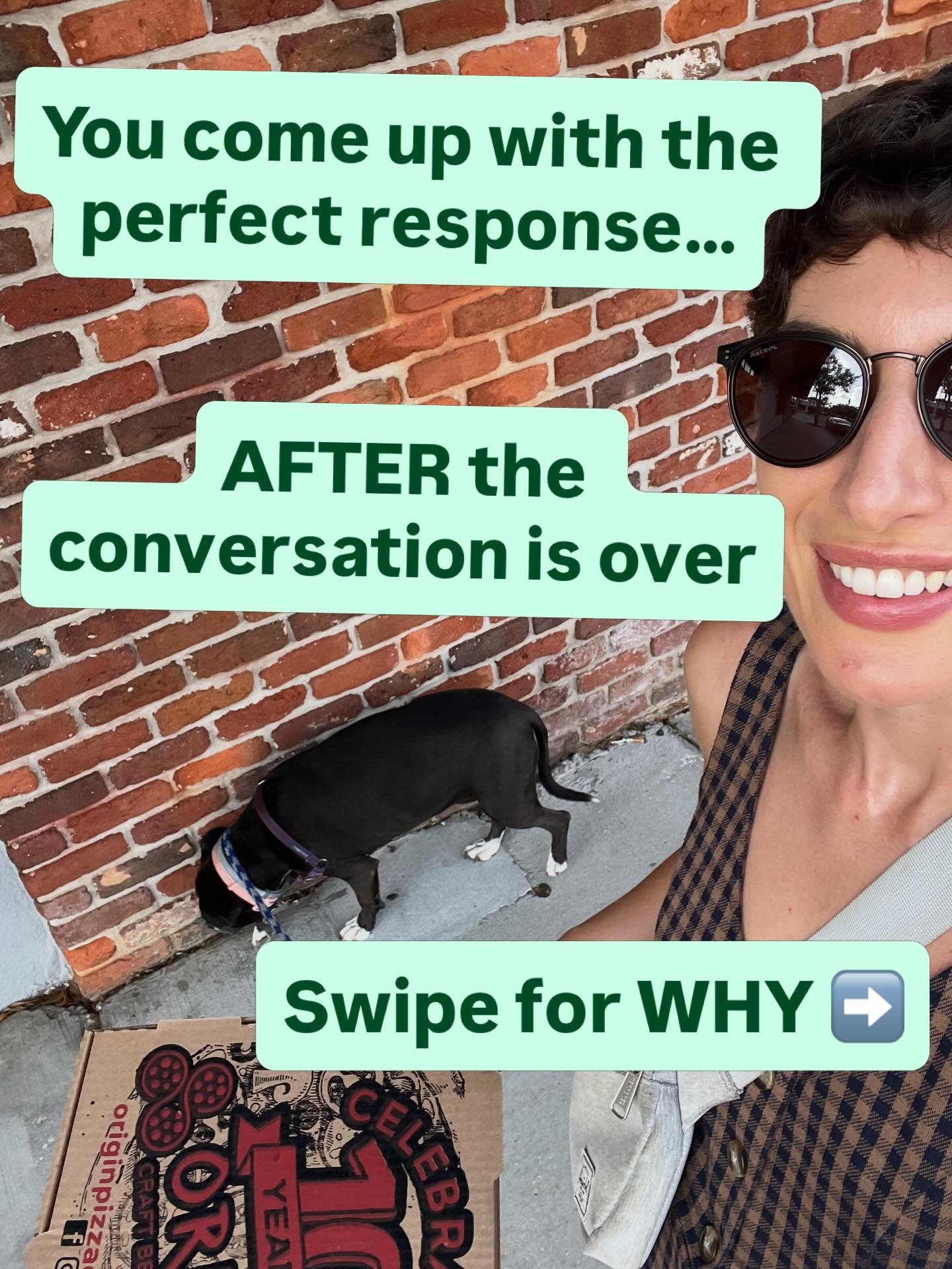 Does this ever happen to you??? ⬇️

It can be confusing because what do you mean there&rsquo;s a neurobiological reason why you couldn&rsquo;t think of that come back in the moment??

If this sounds like you, somatic therapy could help you by increas