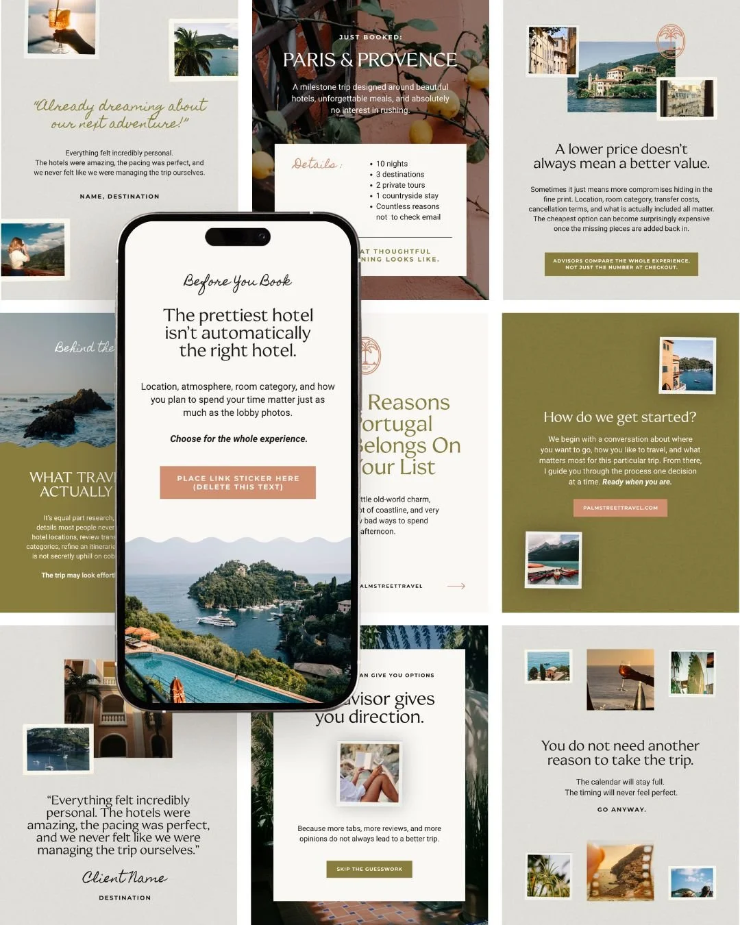 Palm Street IG Templates