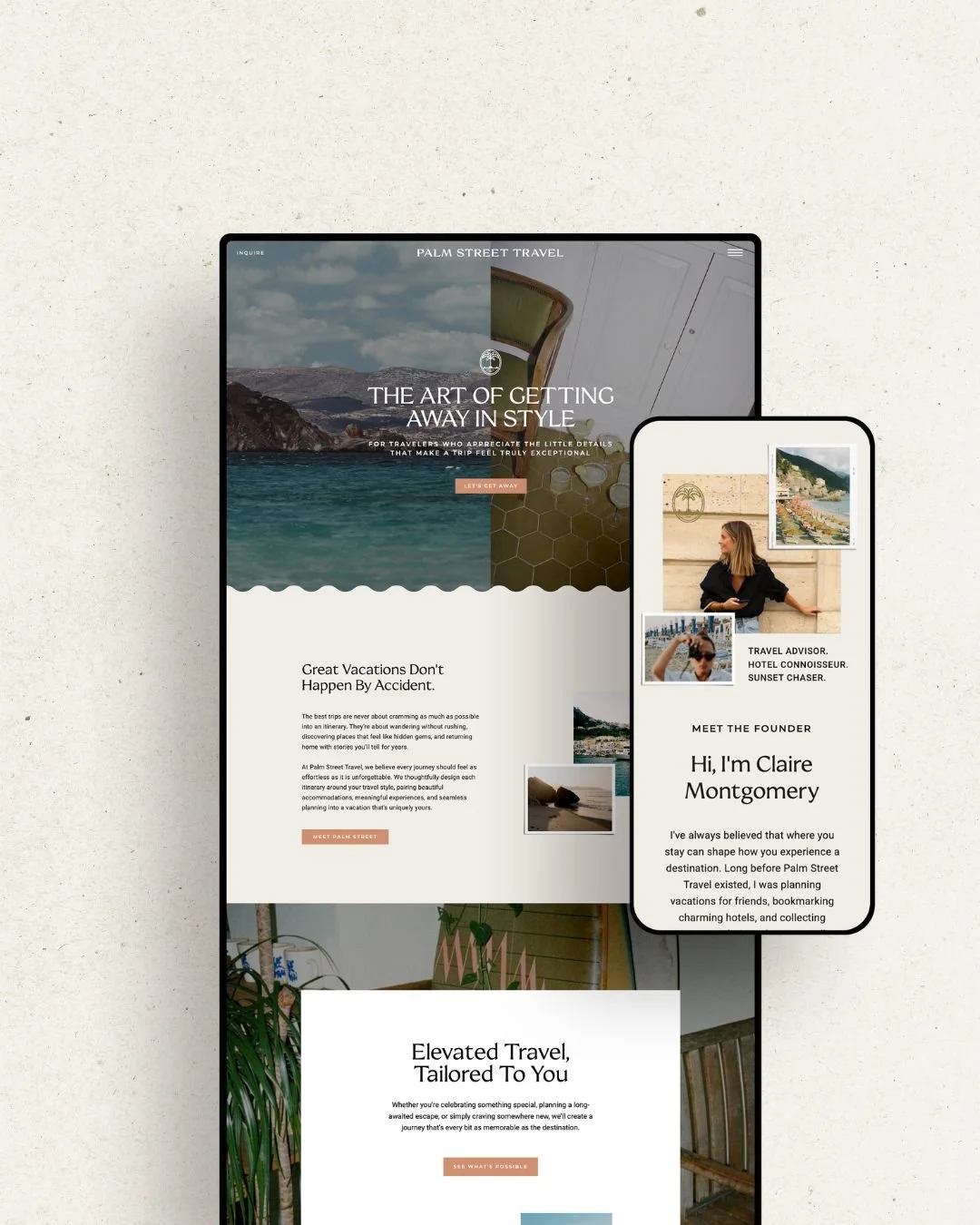 Palm Street Showit Website Template