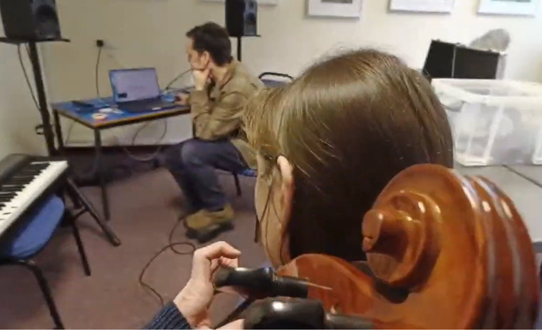 A New creative partnership between
Composers Ellen Davies and Meilyr Tomos come together to explore new ways of working, Sounding and creating