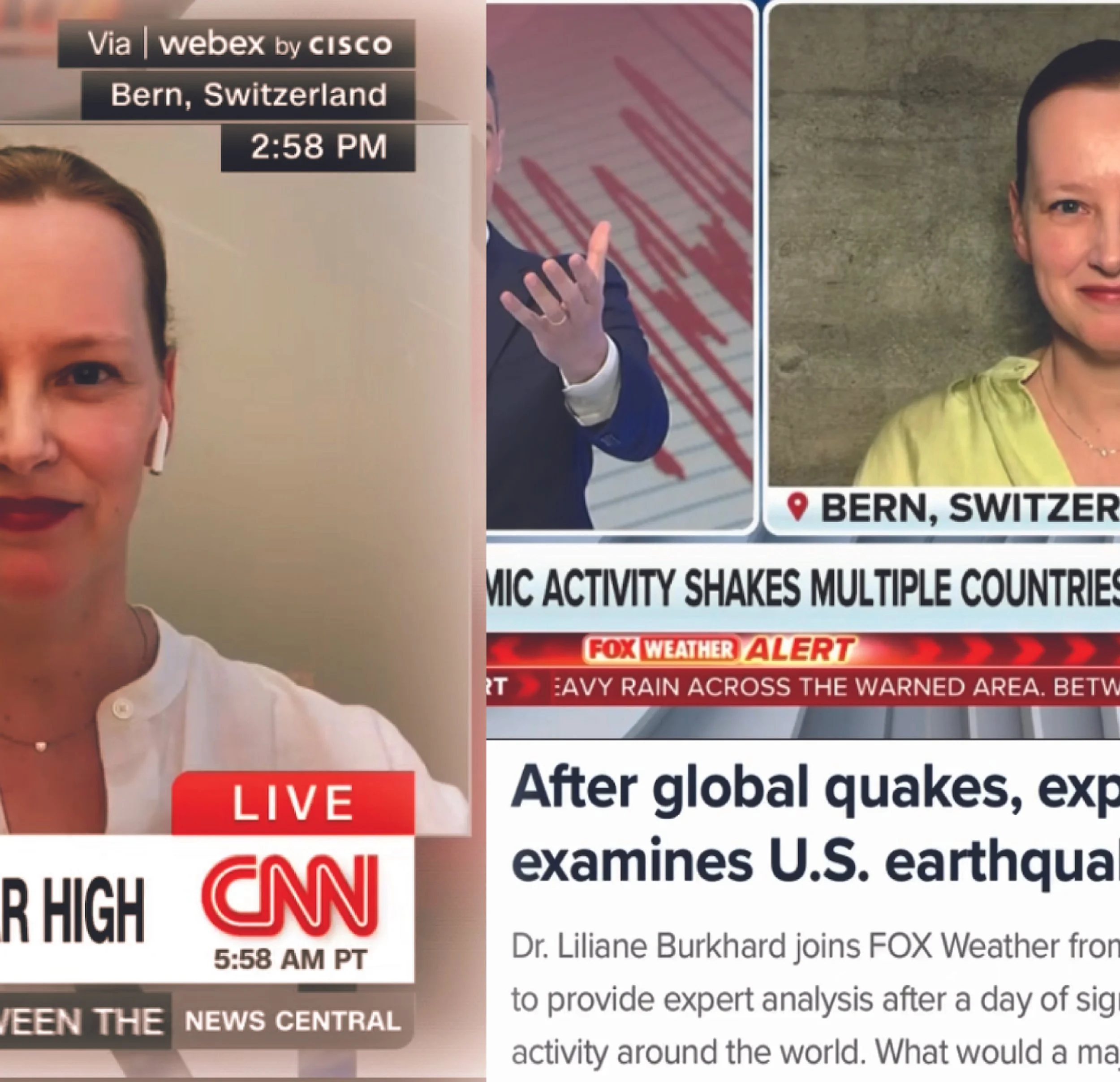 Live on CNN News Central and FOX Weather, June 2026