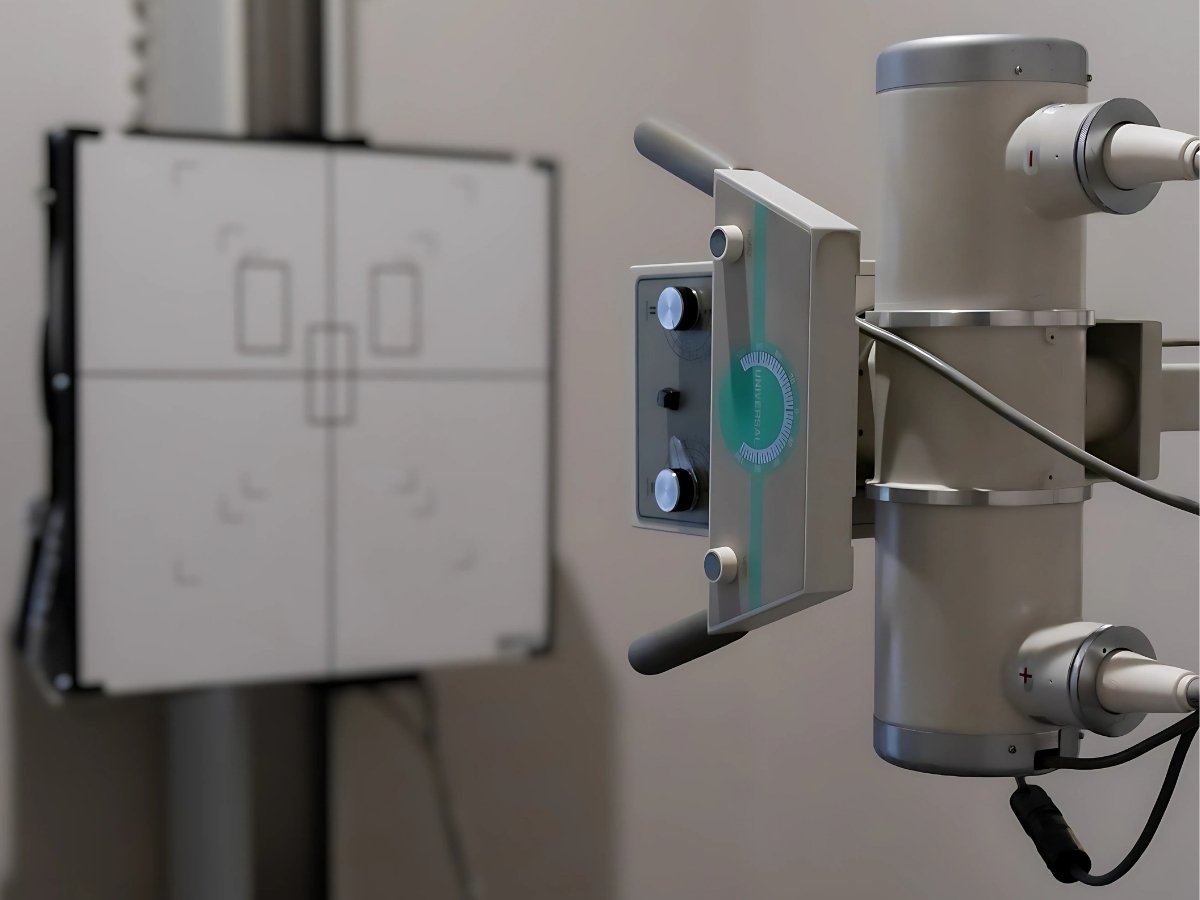 X-ray machine used for auto accident injury diagnosis at Axis Chiropractic and Massage in West Valley City Utah