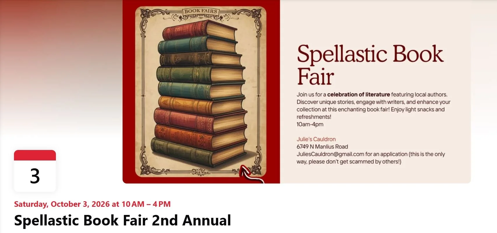 Spellastic Book Fair
