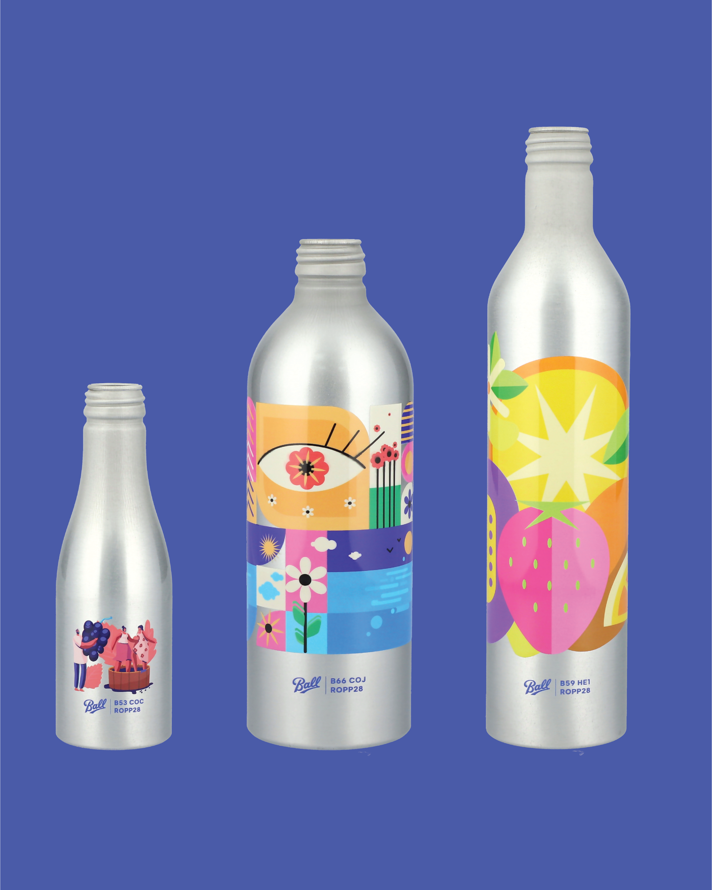 Printed aluminium bottles