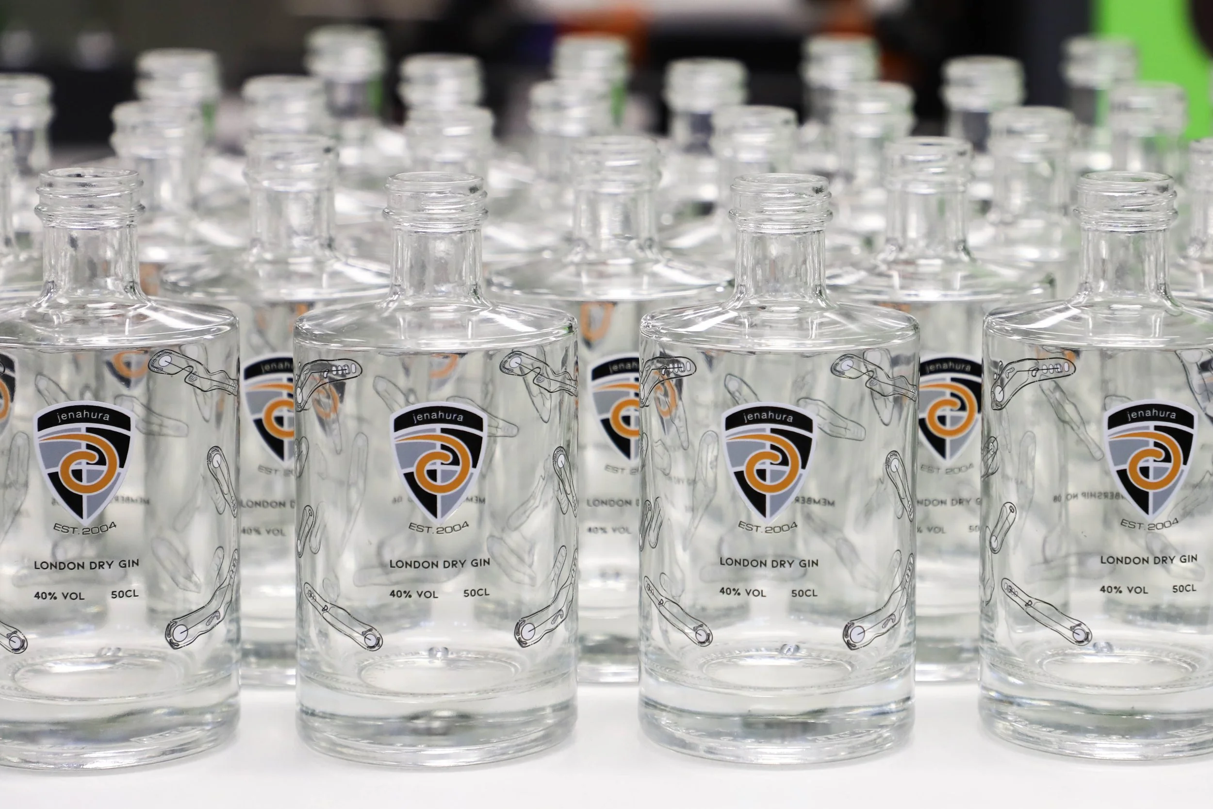 Custom printed spirit bottle