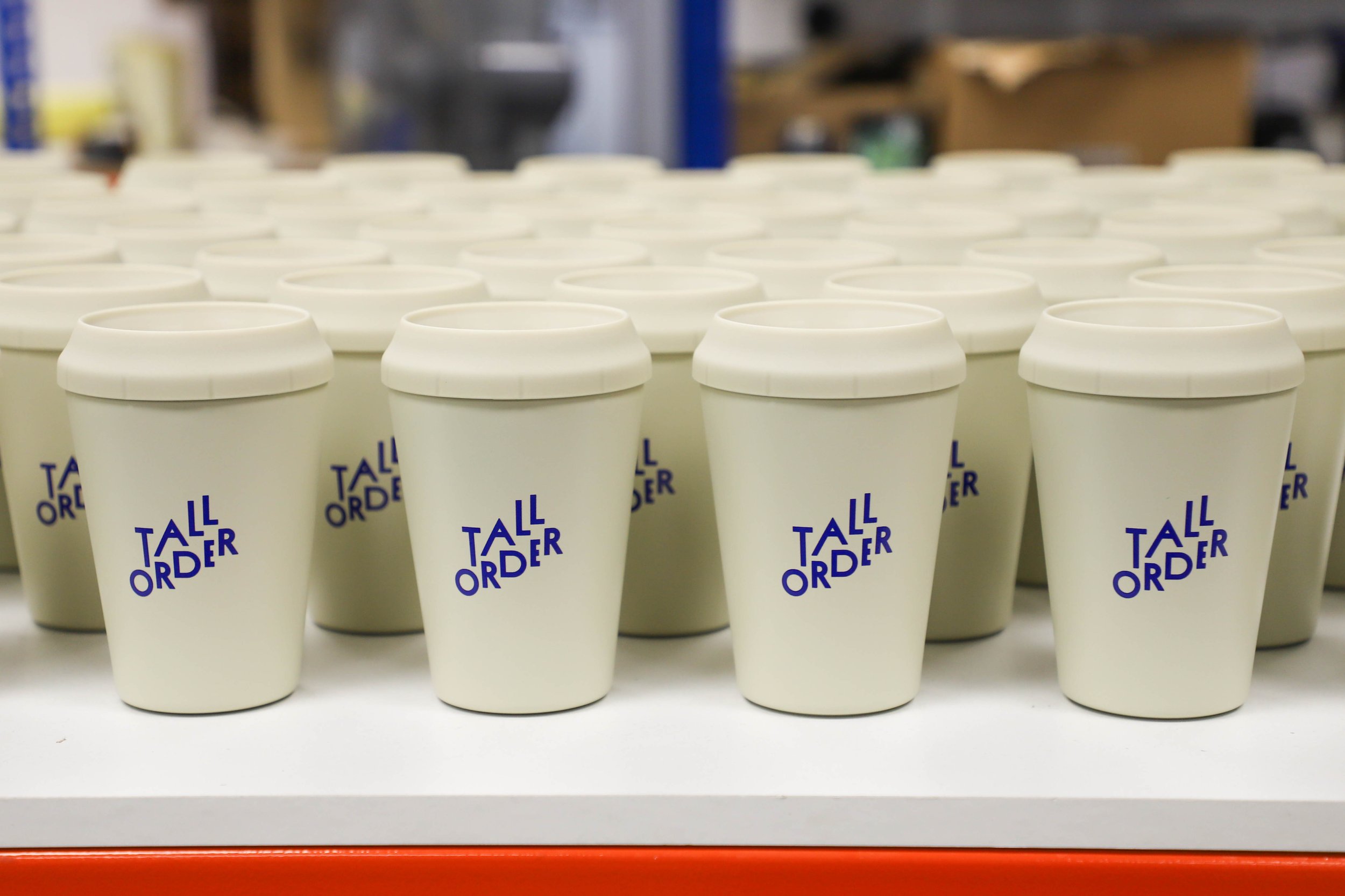 Tall Order Topl printed reusable coffee cups