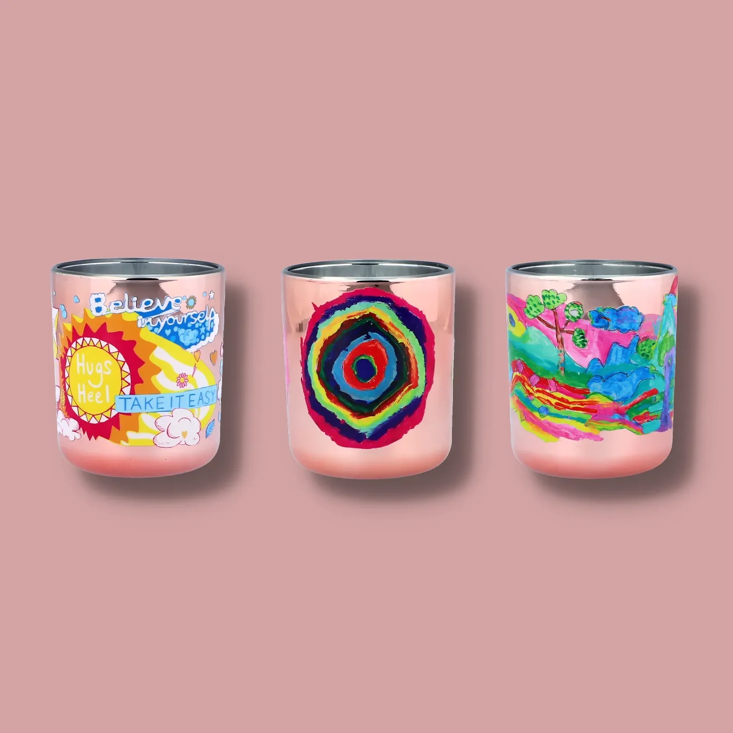 Bespoke design candle glass