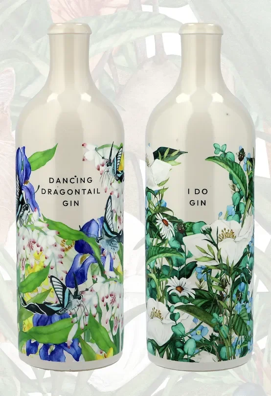glass gin bottles designs