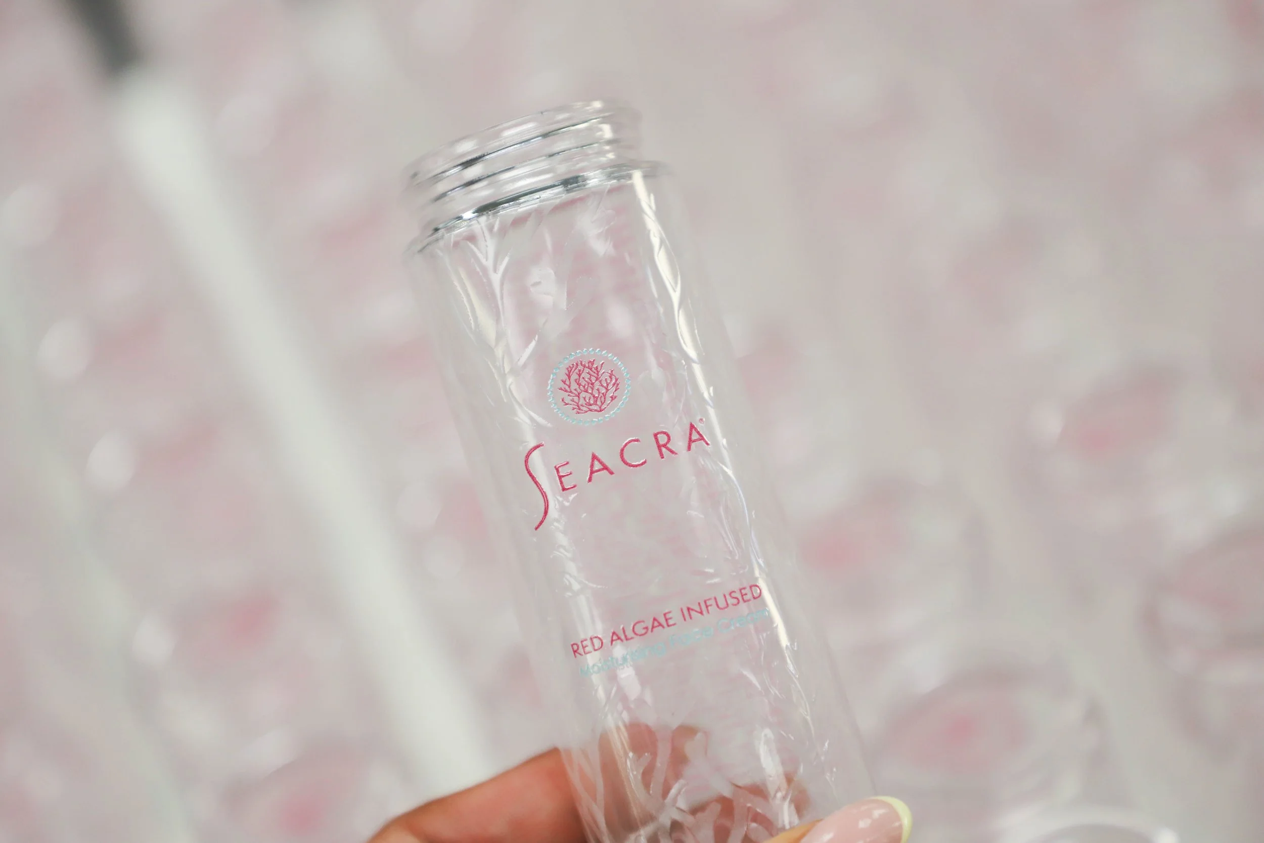 Printed glass cosmetics bottles