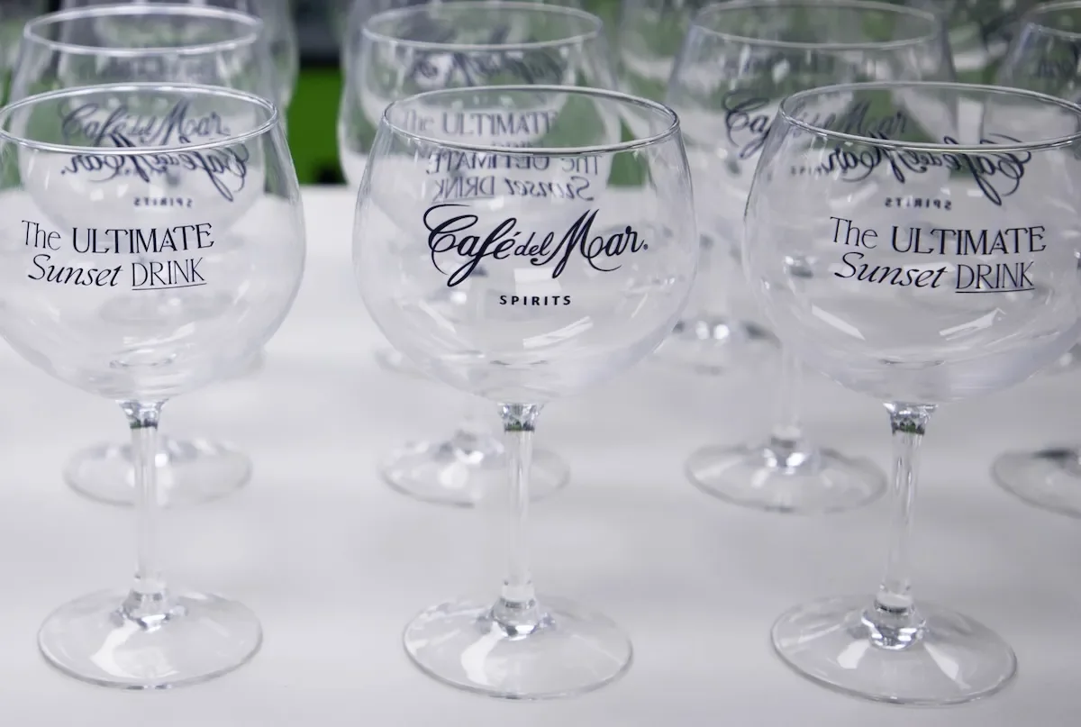 Bespoke glass cocktail glasses