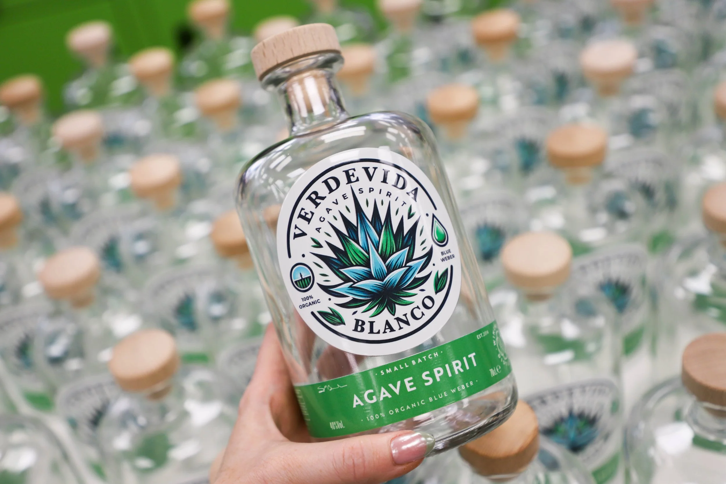 Printed spirit bottles