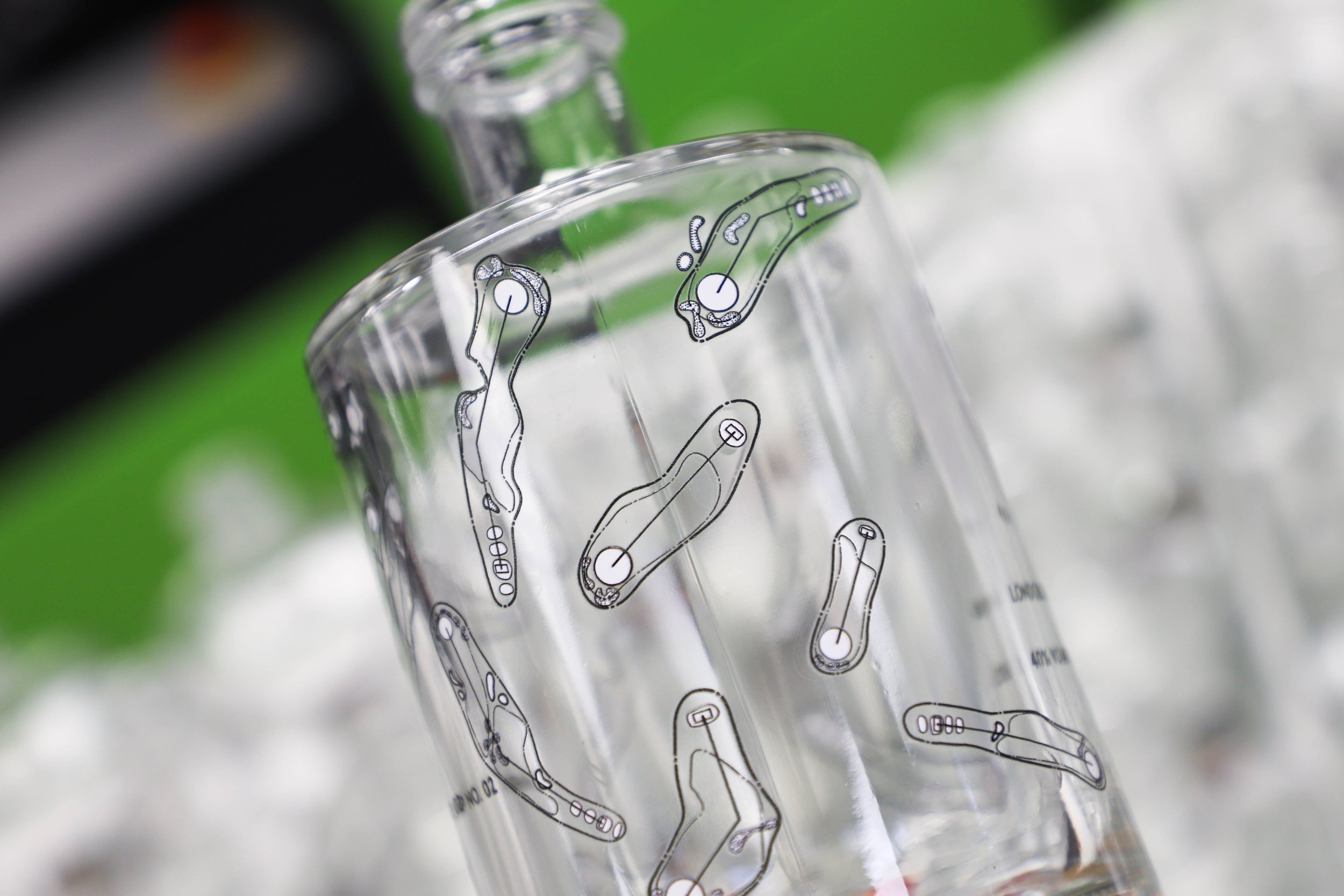 Custom printed spirit bottle