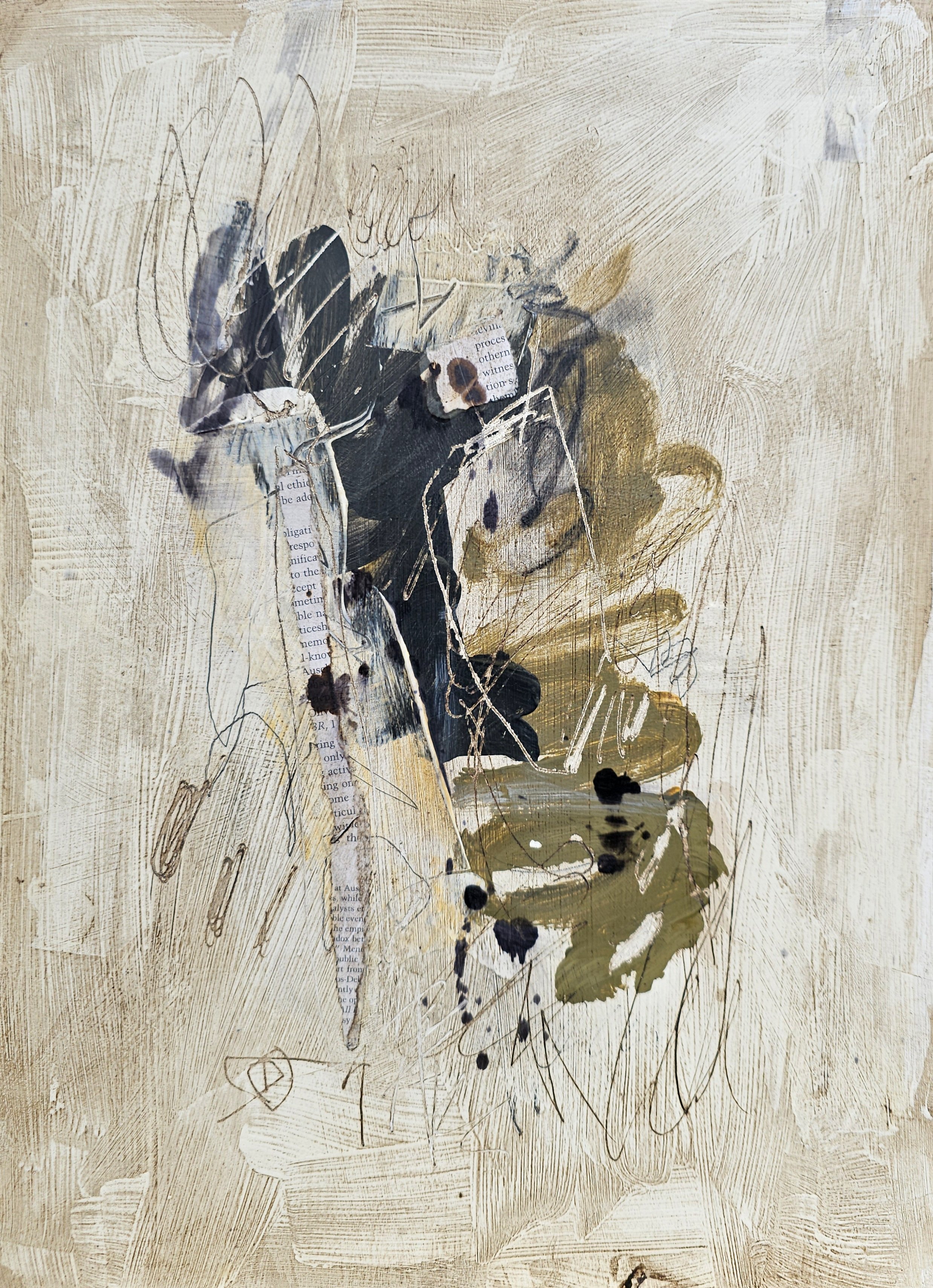 WORKS ON BOARD
"Farming Life 6: Process"
2024, Mixed media, 38.5x28.5cm