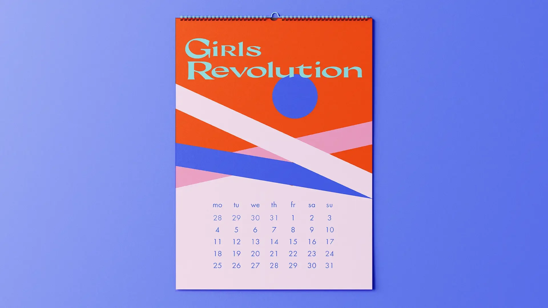 girls revolution papelaria calendário