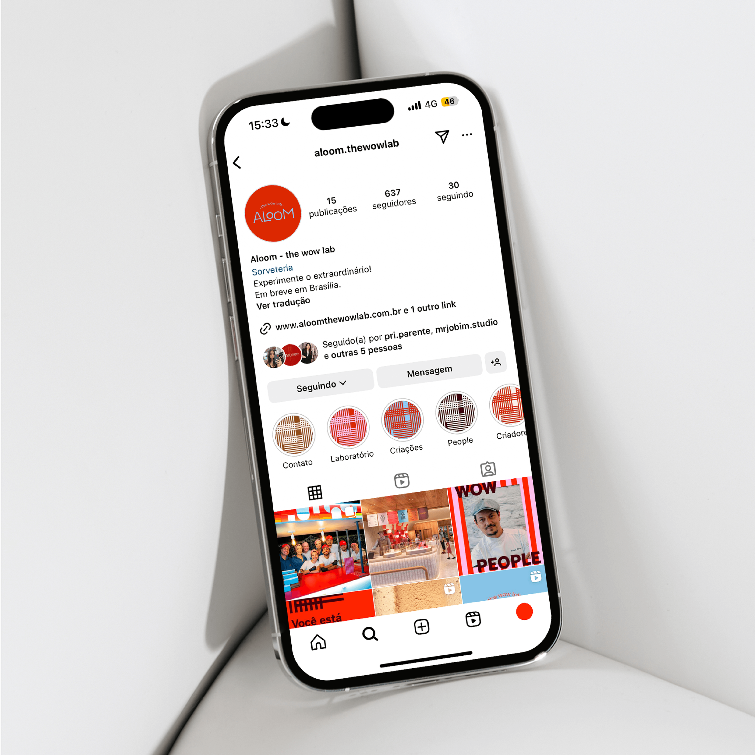 aloom the wow lab redes sociais instagram