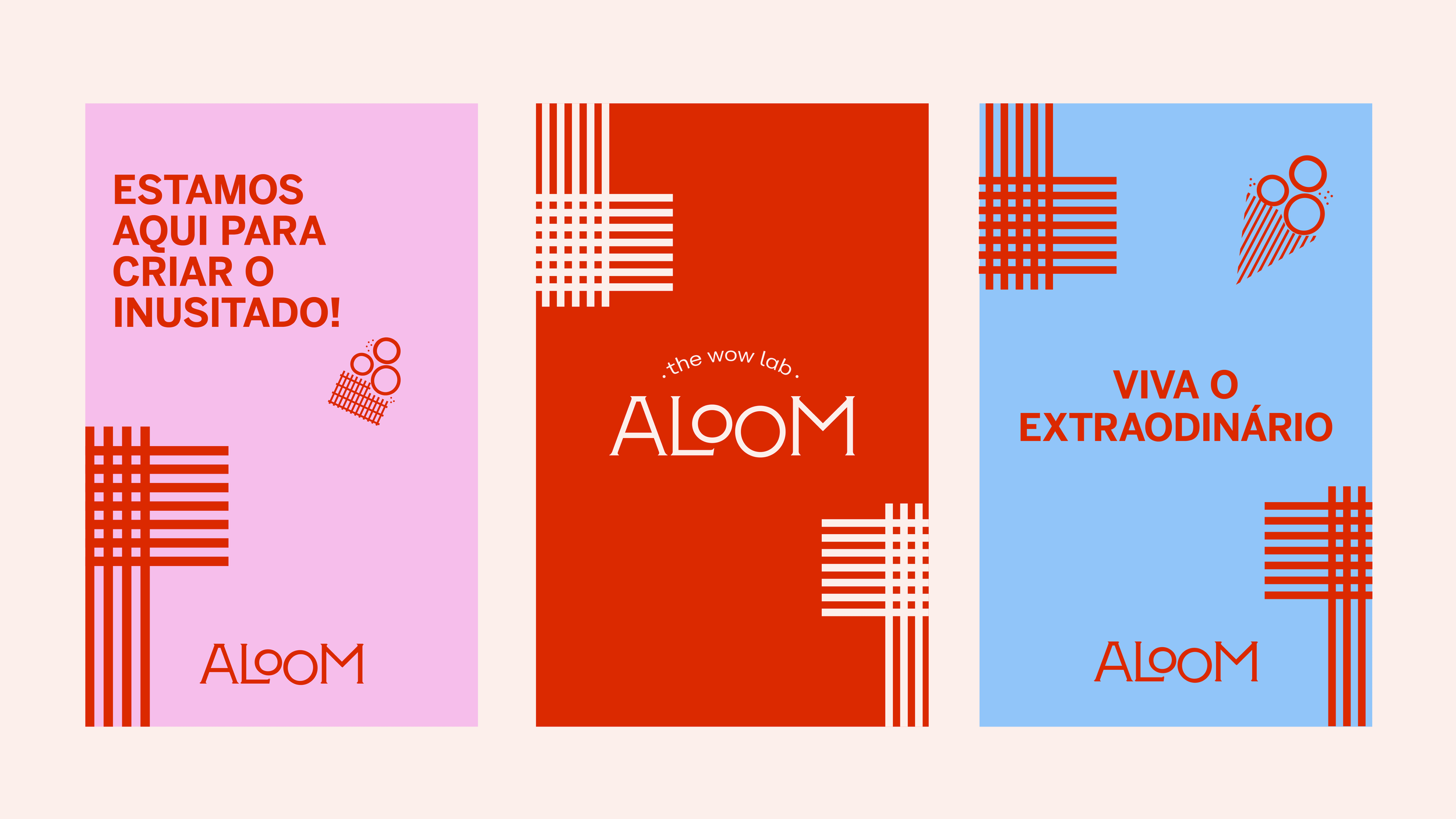 aloom the wow lab branding identidade visual
