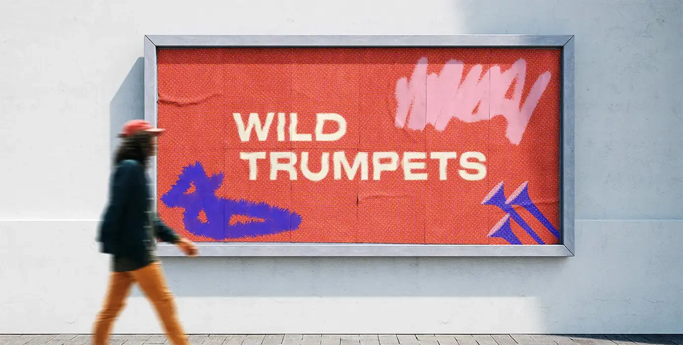 wild trumpets branding