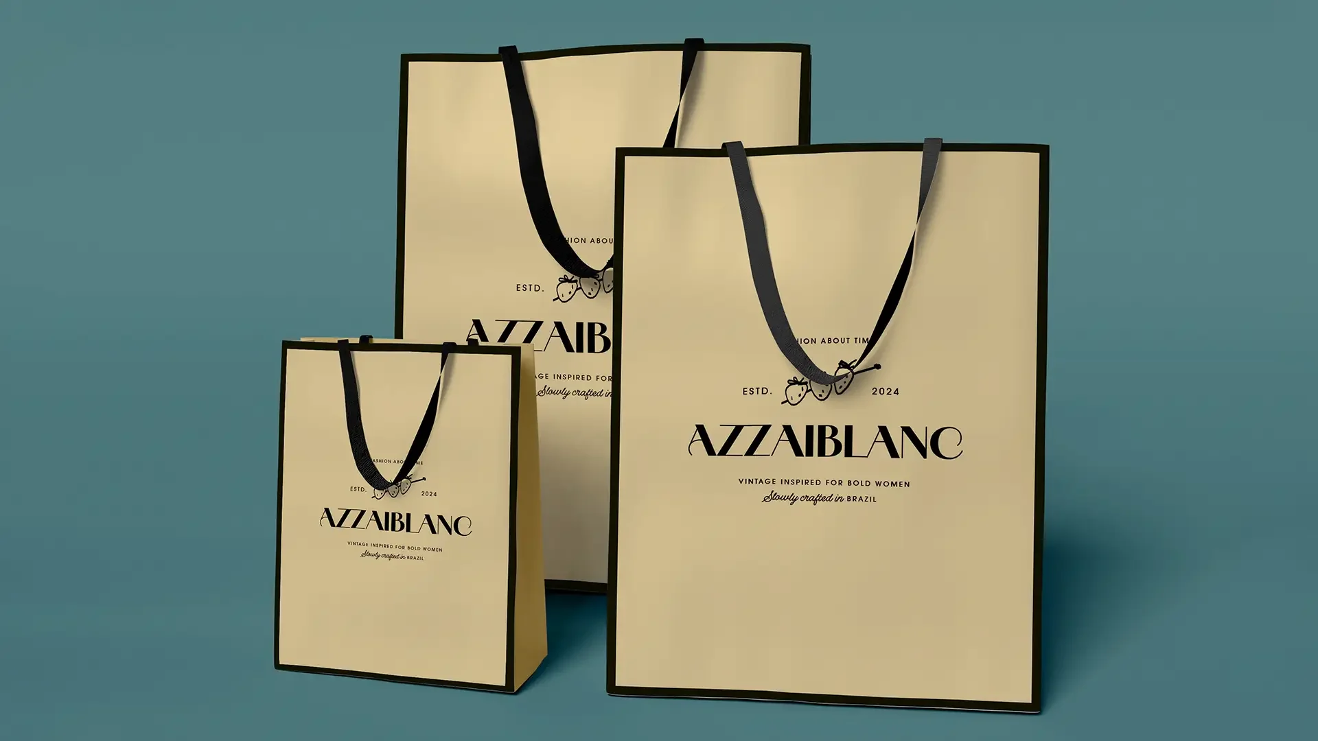 azzaiblanc embalagem sacola