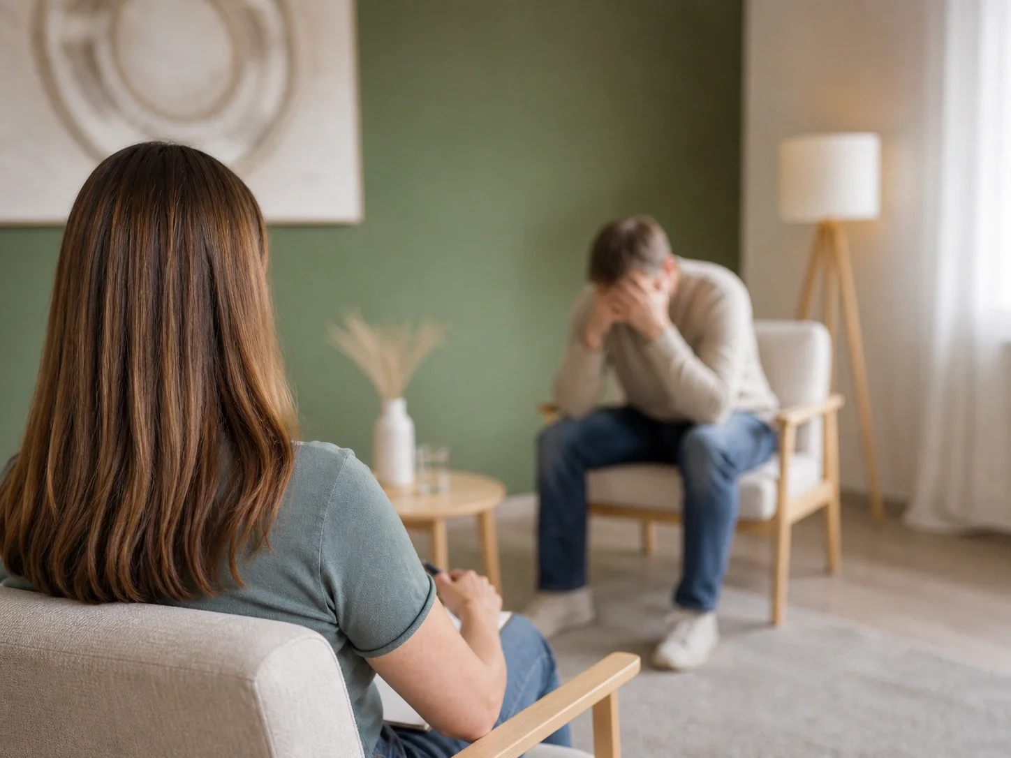 Unterstützung bei Angst und Panik in Hungen – ruhige Therapiesituation in einer Privatpraxis