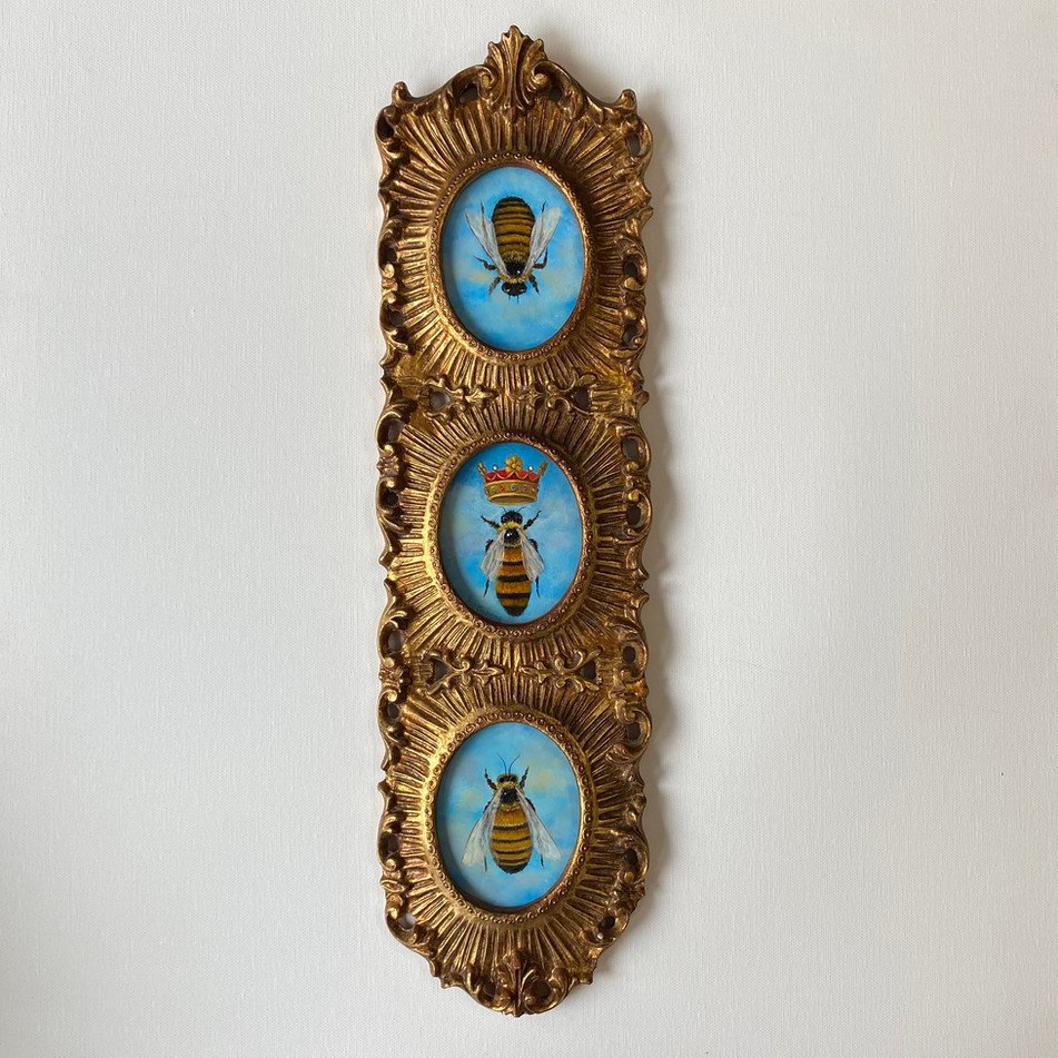 Royal Trio 17 x 5 Acrilc on board.jpg