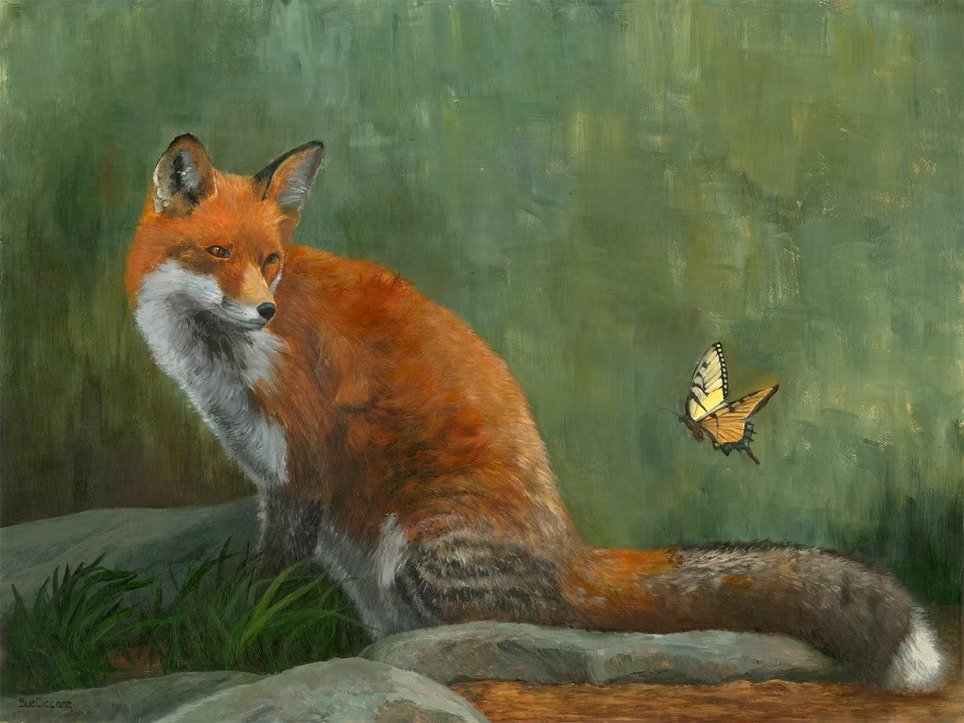Butterfly & Brindle Fox