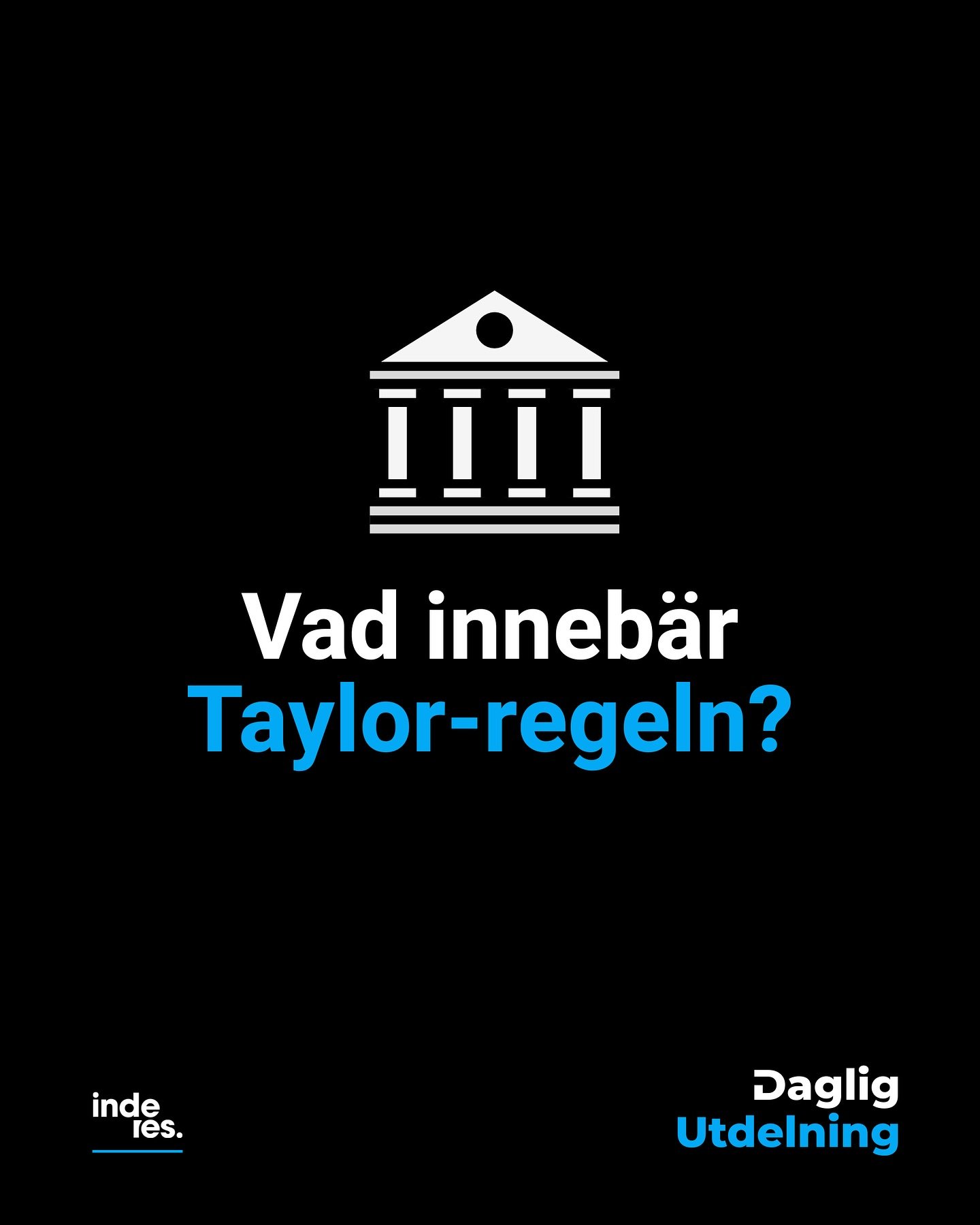 Vad inneb&auml;r Taylor-regeln? 📊

&hellip;&hellip;.

Sponsrat av @inderes.se

All information och fakta h&auml;rstammar fr&aring;n inderes.se d&auml;r disclaimer g&auml;llande utf&ouml;rda aktieanalyser kan l&auml;sas p&aring; Inderes webbplats. Hi